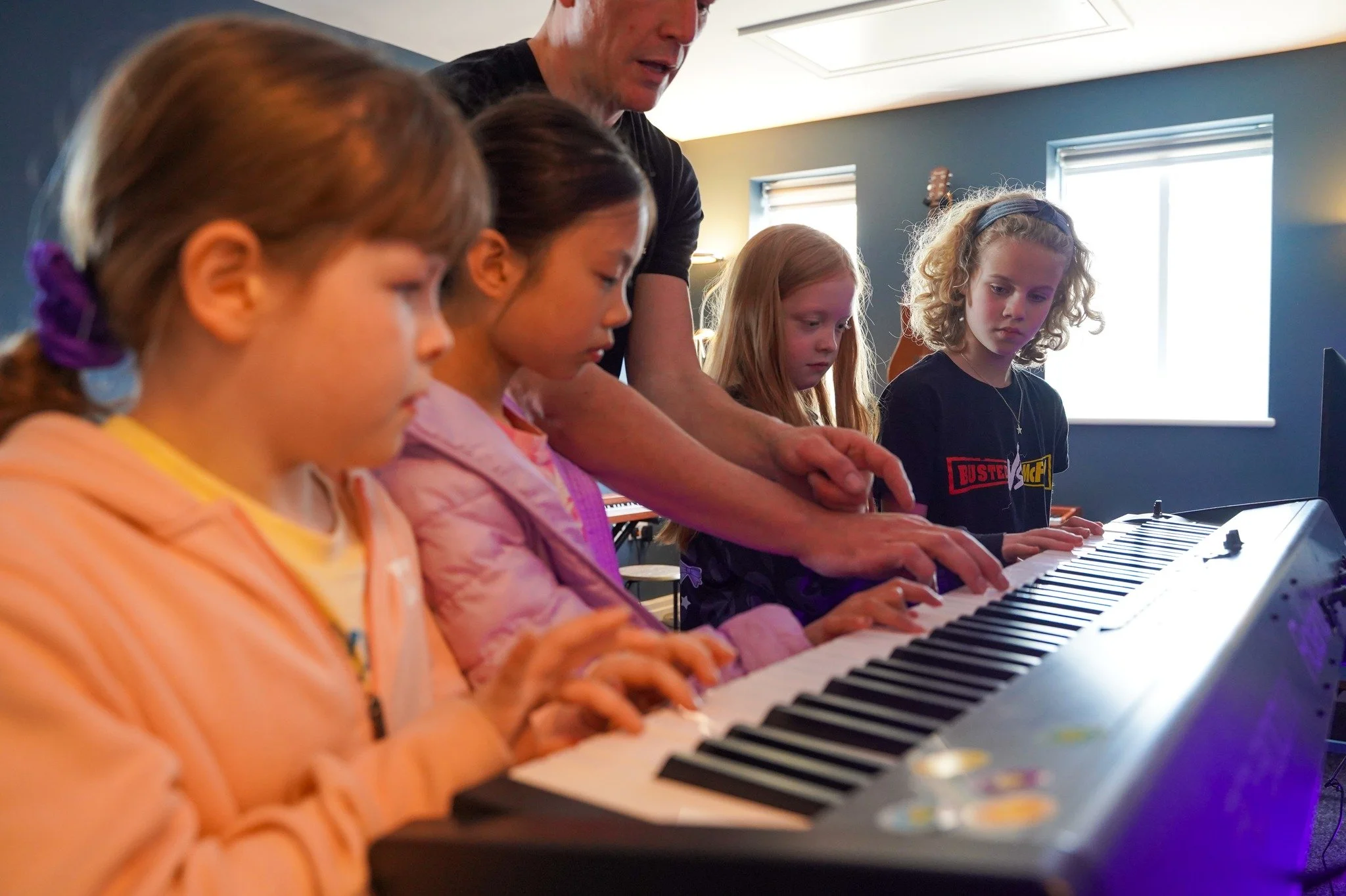 Secure your spot in our small group music lessons. Limited spaces available. Here's everything you need to know!

Why group lessons?
They're more affordable than private tuition. Kids learn alongside others, which keeps them motivated and builds conf