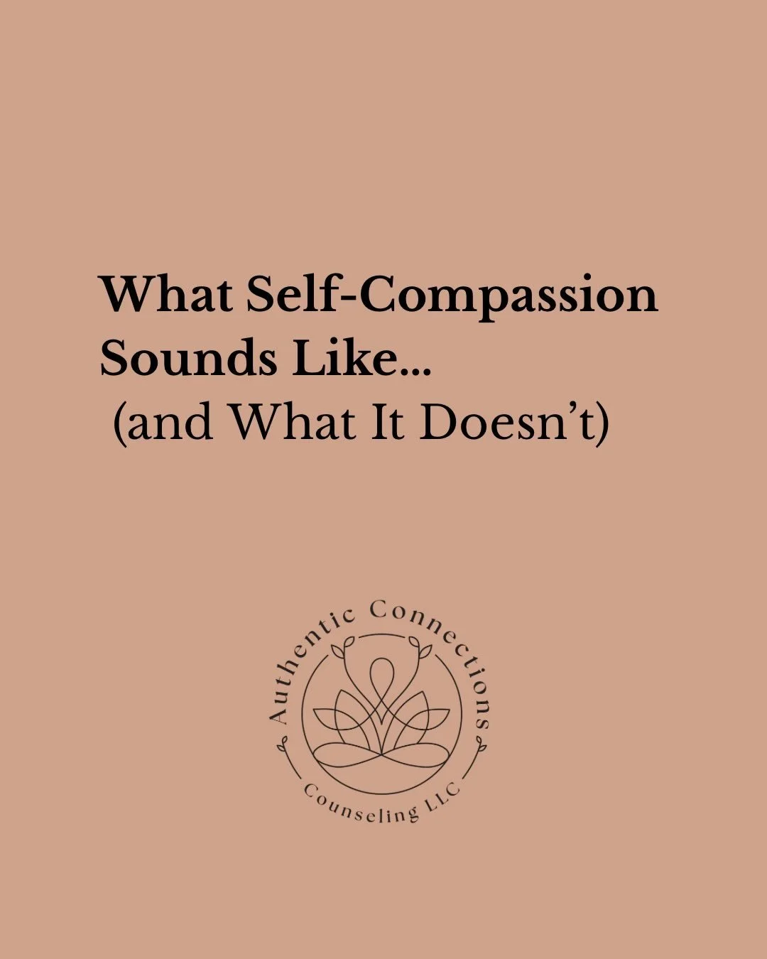 Not many of us are taught the art and skill of self-compassion. Many of our clients come to us struggling with leaning into self-compassion. 

Here are some examples to help you switch your inner narrative to one with more compassion and grace. 

#se