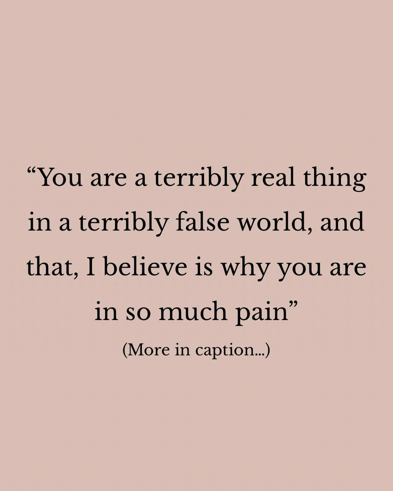 This one hits for those of us who have always felt a little out of step with the world. Not because we&rsquo;re broken&hellip;but because we&rsquo;re wired for depth, honesty, and meaning in places that don&rsquo;t always value it.

#belonging #feeli