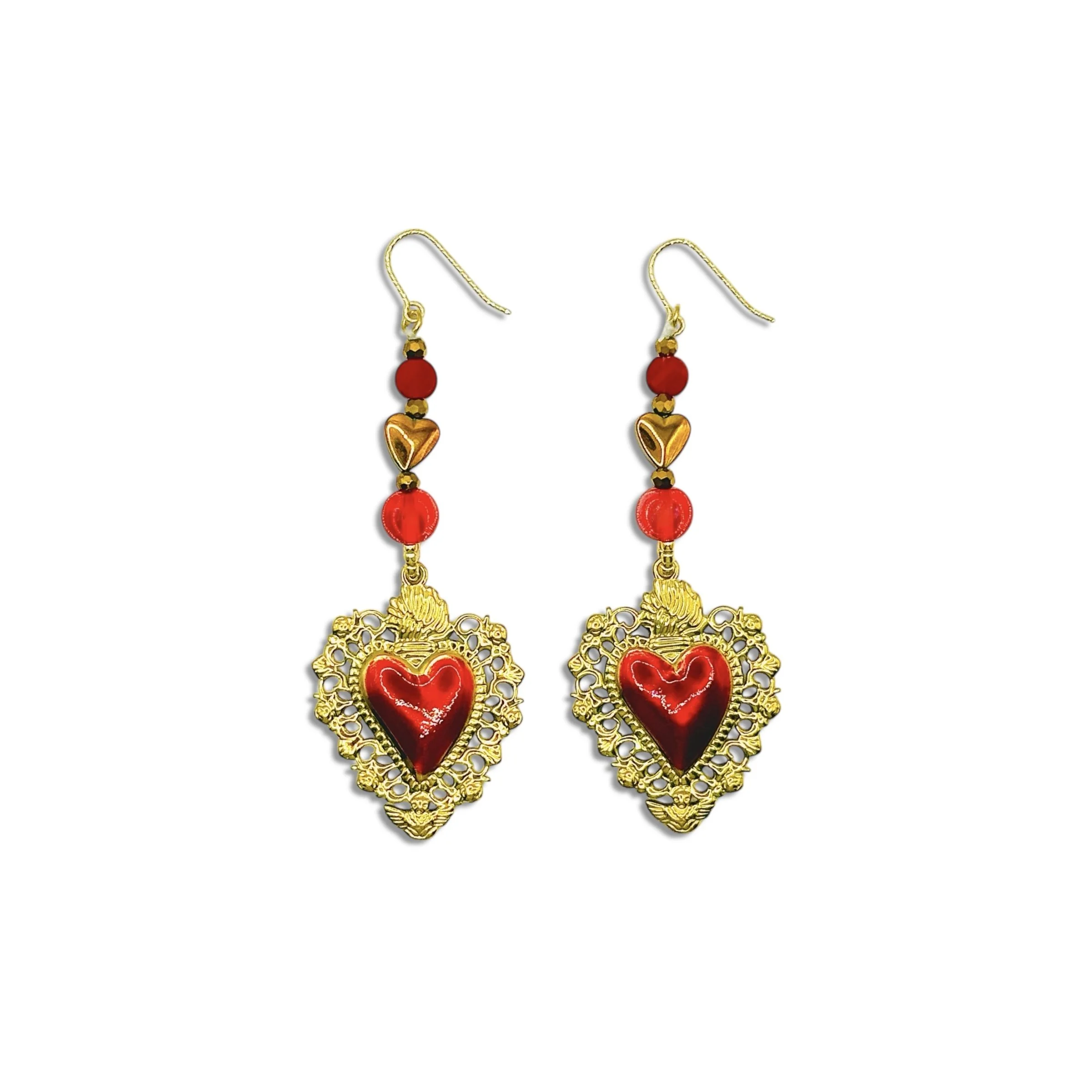 Loteria Corazon Gold Earrings