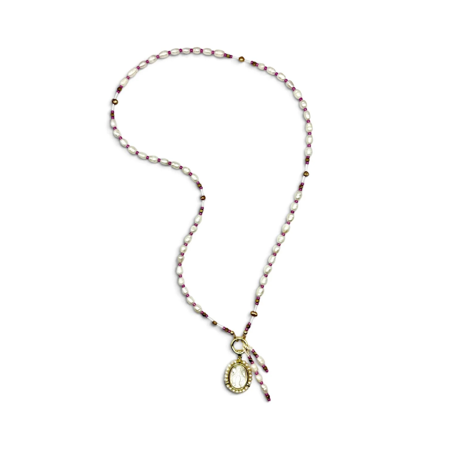 Santa Perla Rosary Necklace