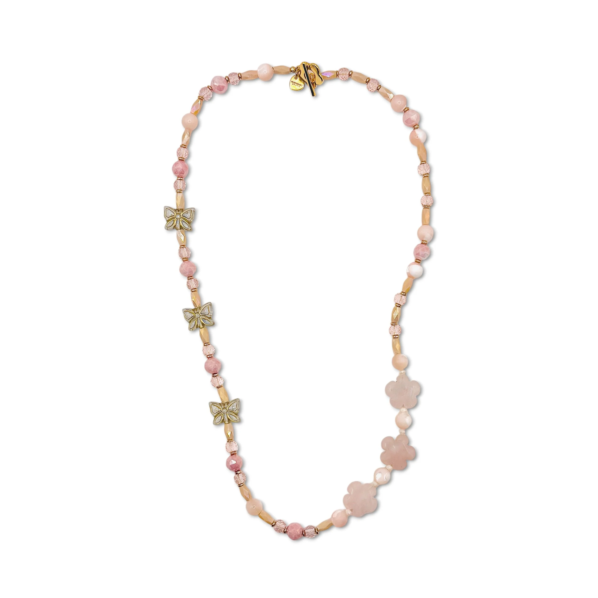 Mariposa Flower Rose Quartz Necklace.jpeg