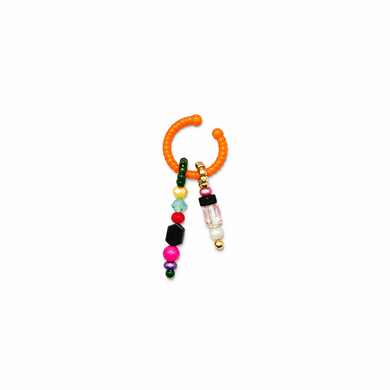Orange Funk Tassel Ear Cuff.png