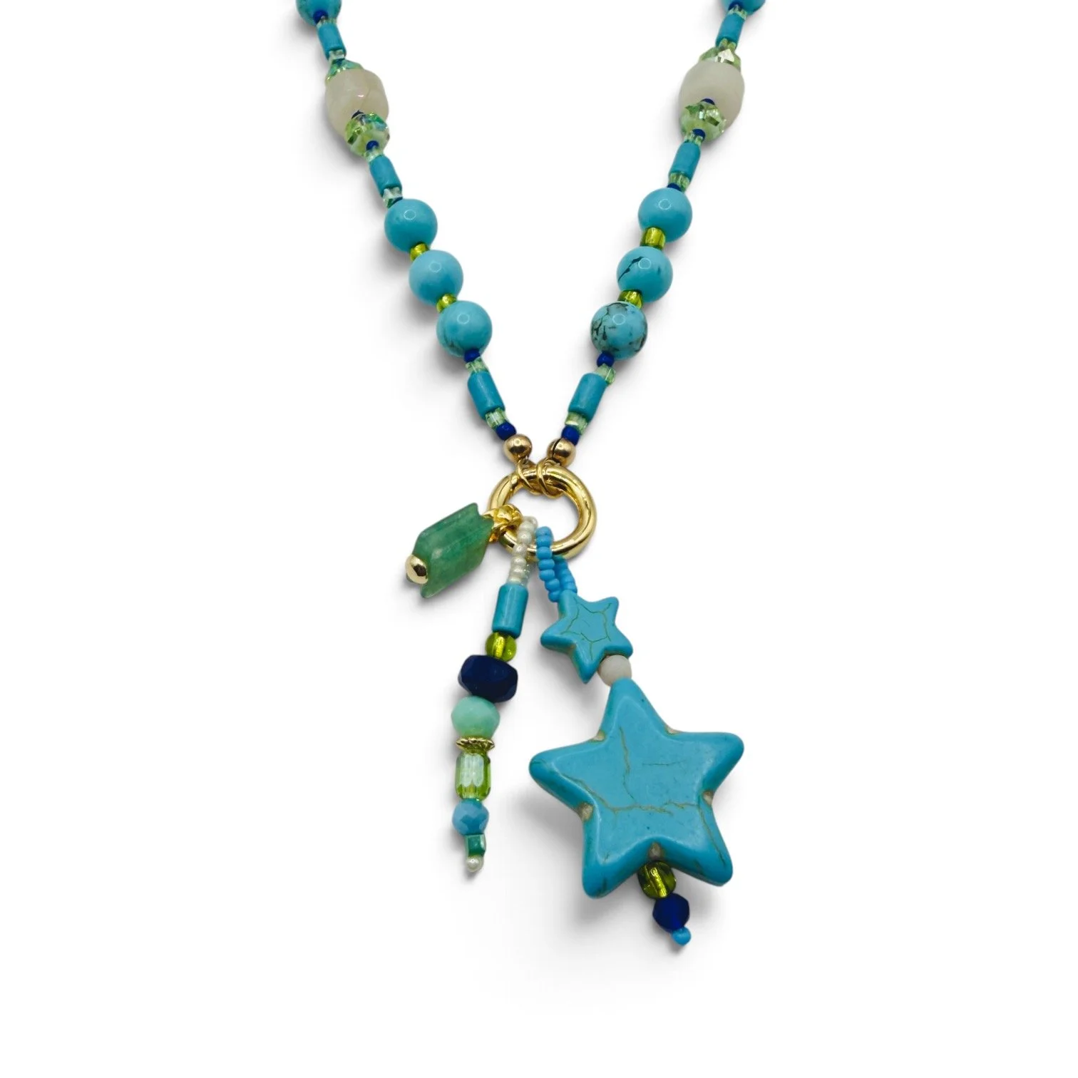 Turquiose Star Cluster Necklace_Detail 1.jpeg