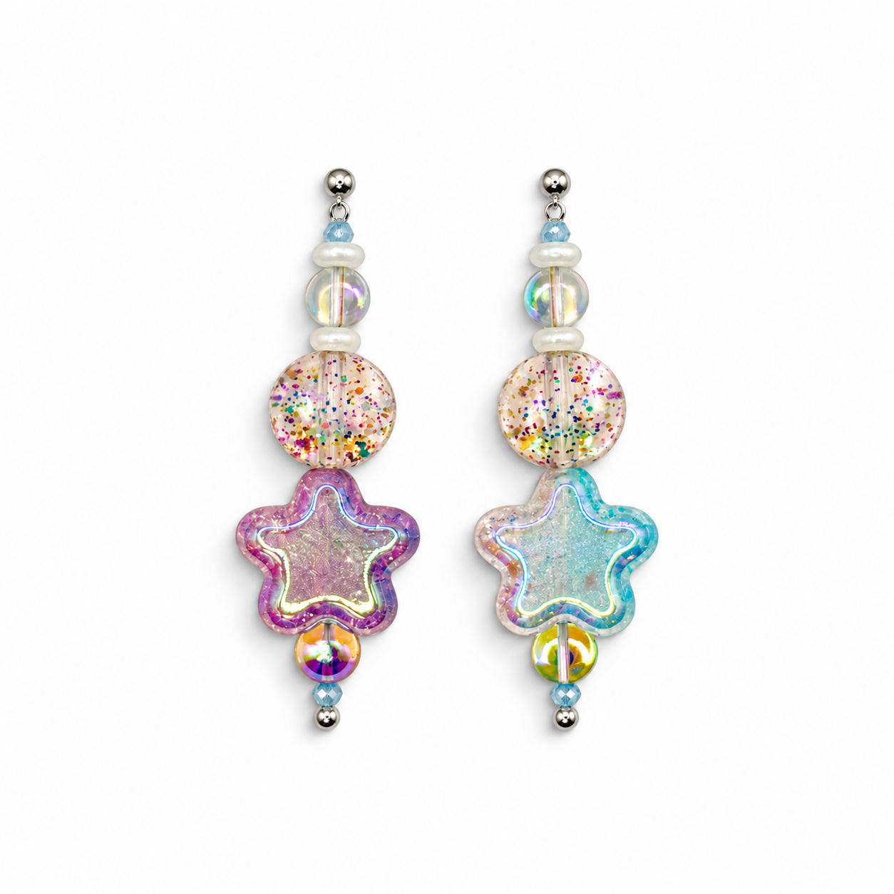 Iridescent Star Bead Earrings.png