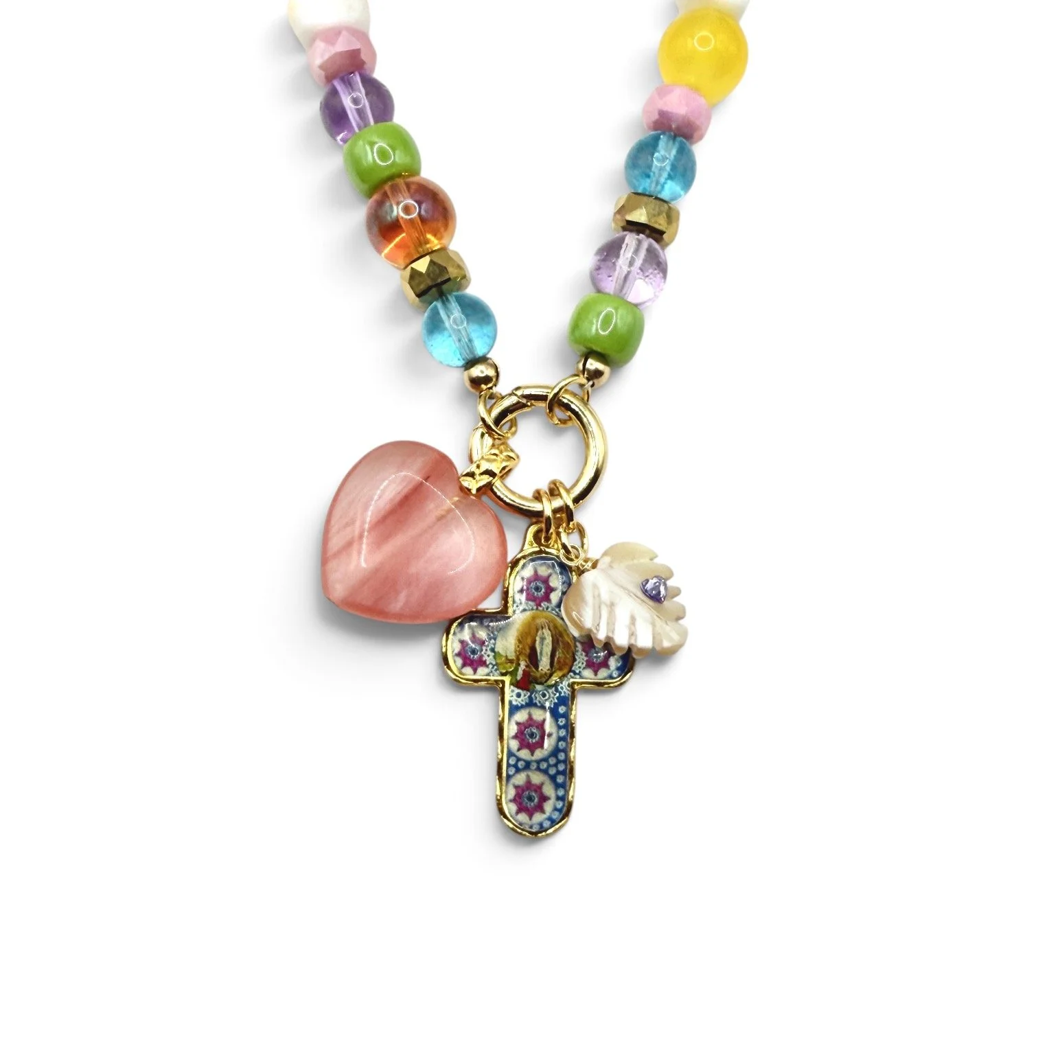 Santa Margarita Heart Cluster Charm Necklace_1.jpeg