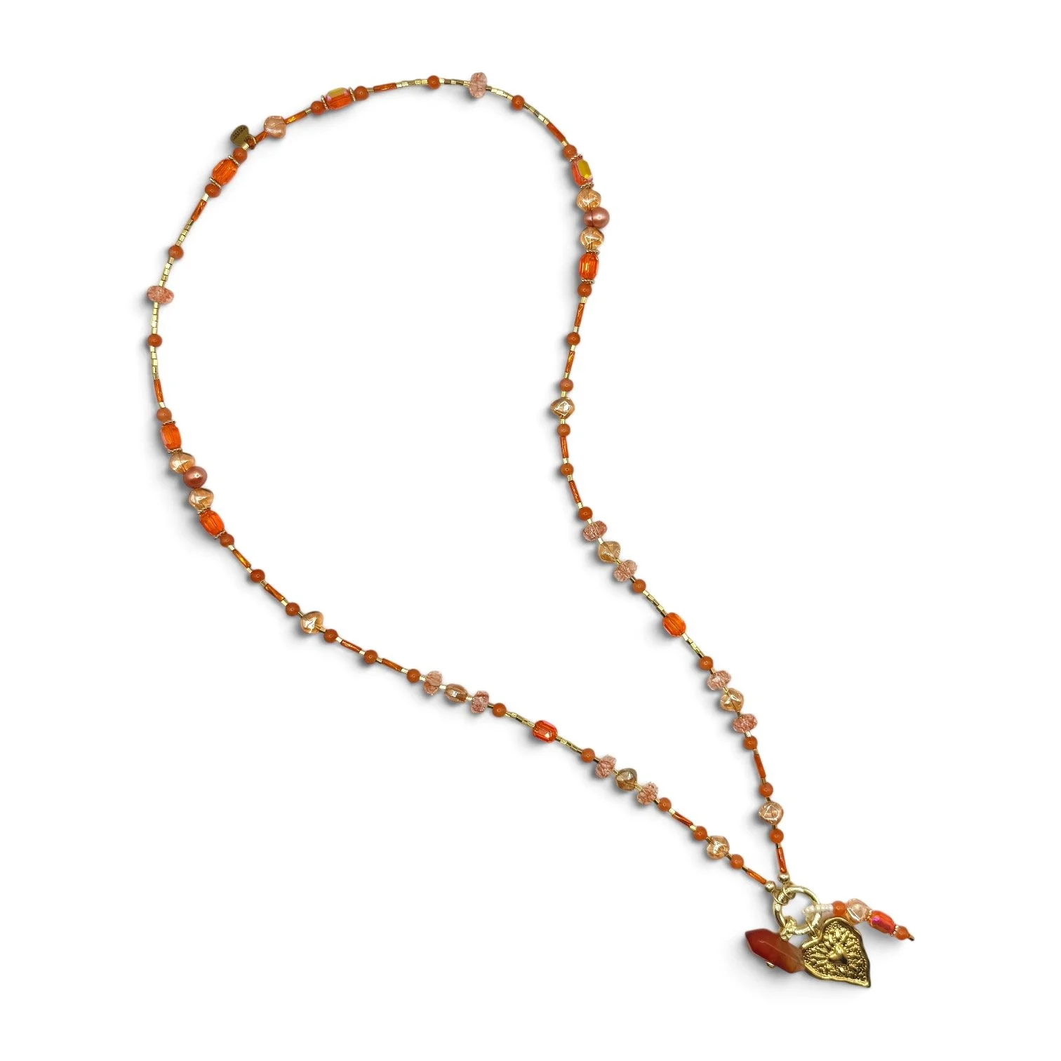 Otono Gold Rosary Charm Necklace.jpeg