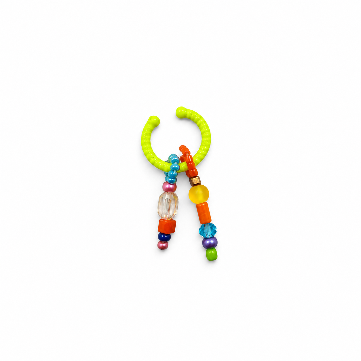 Neon Lime Beaded Charm Ear Cuff_EDITED.png