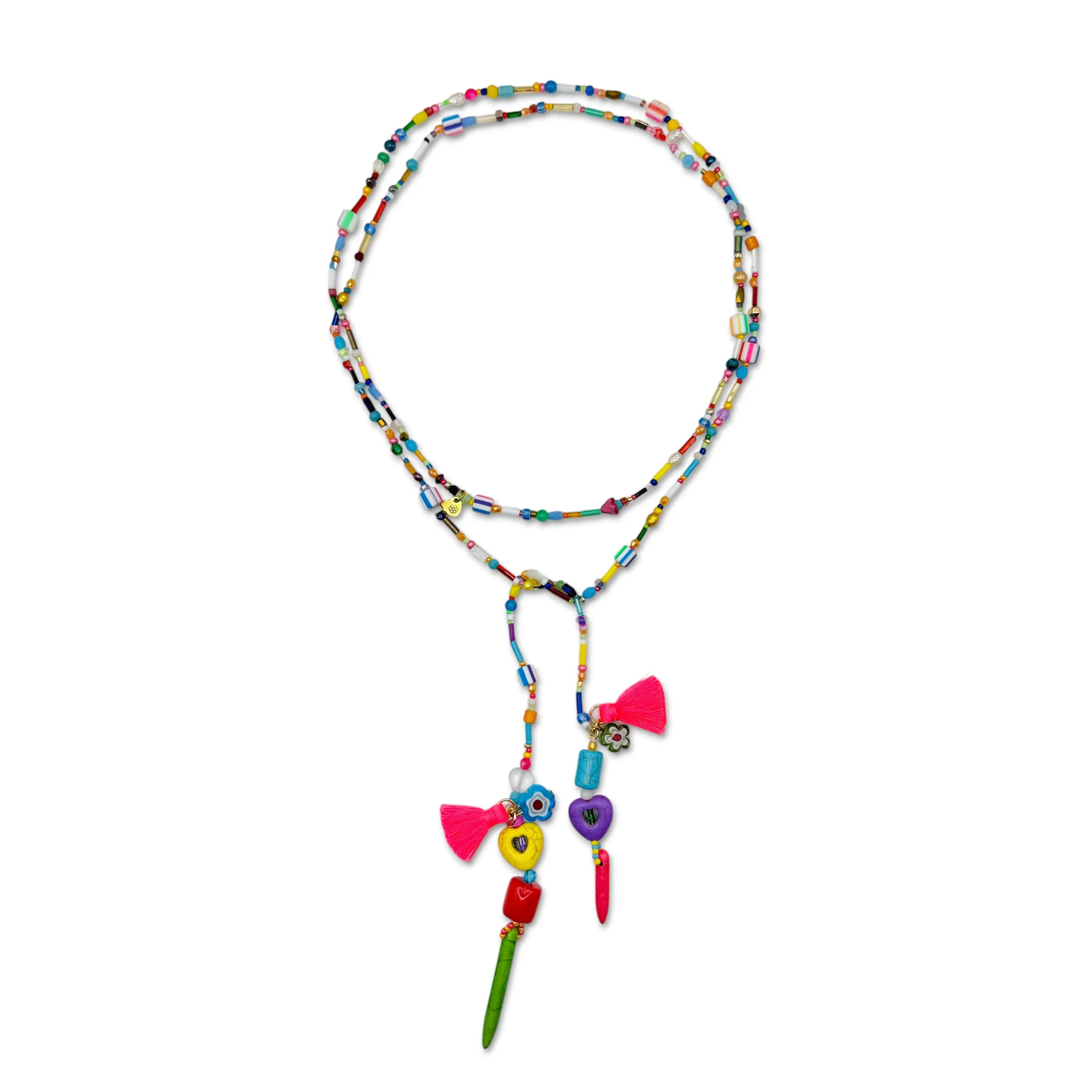 Fiesta Tassel Wrap Necklace