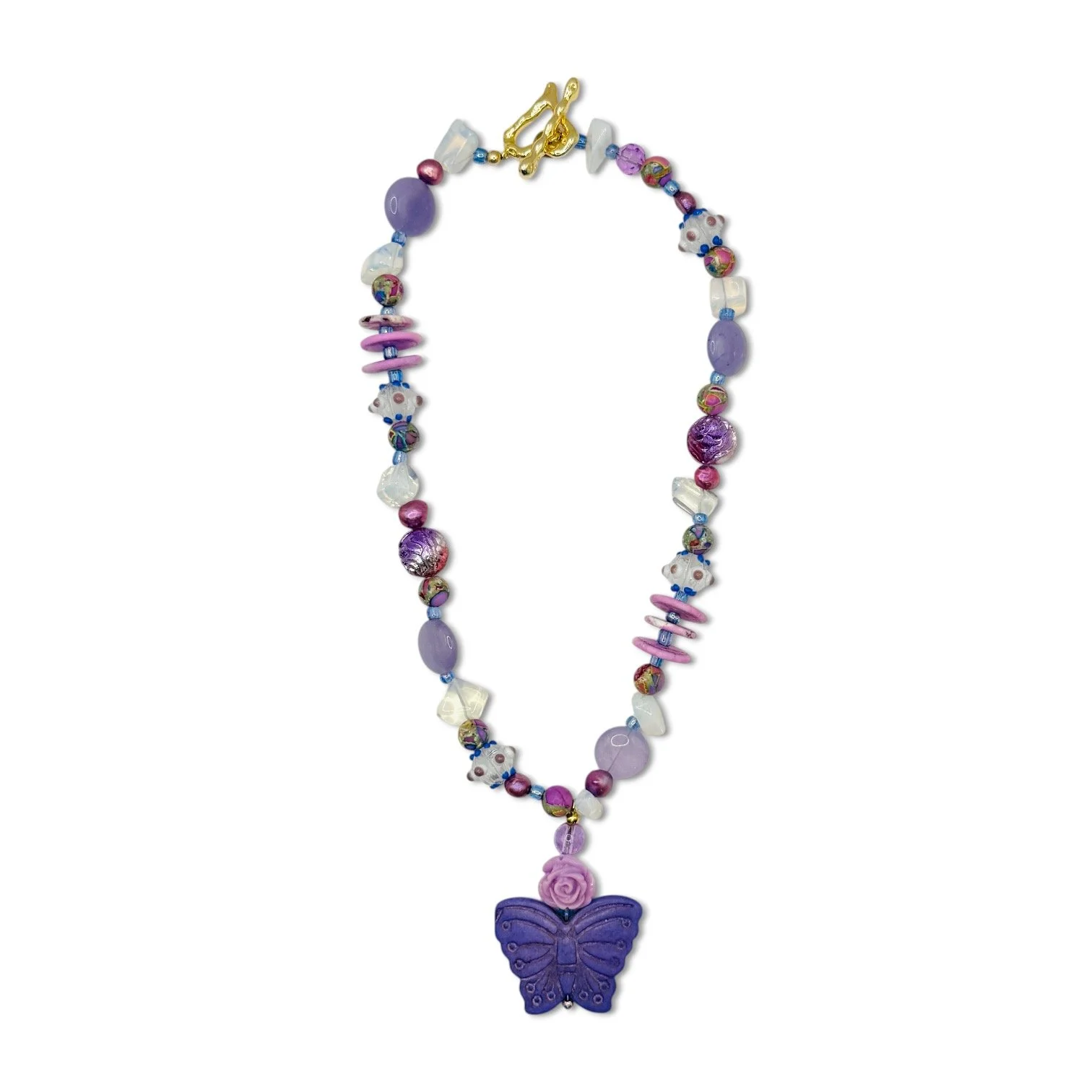 Violet Mariposa Chunky Necklace.jpeg