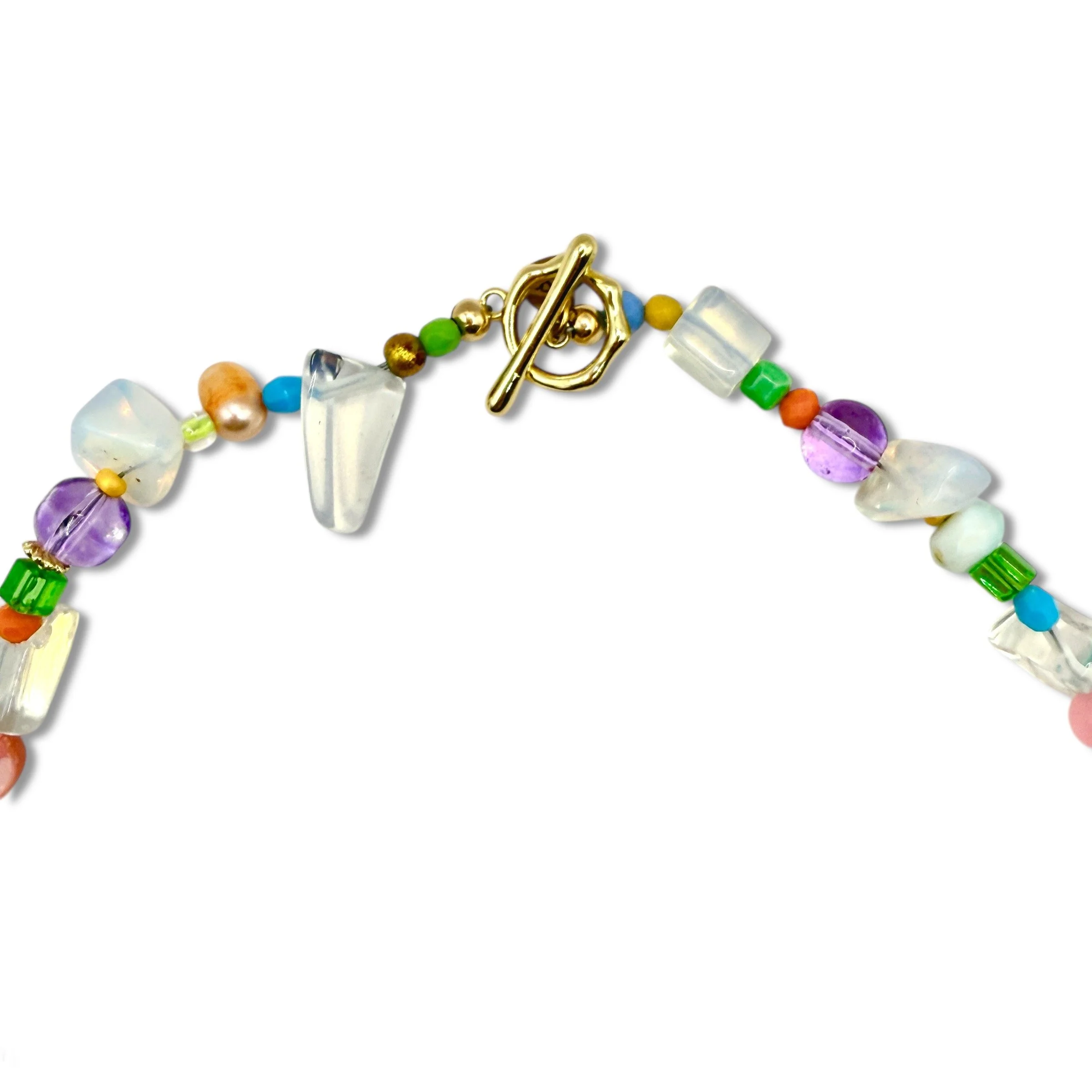 Spring Pastel Crystal Charm Choker Necklace_1.jpeg