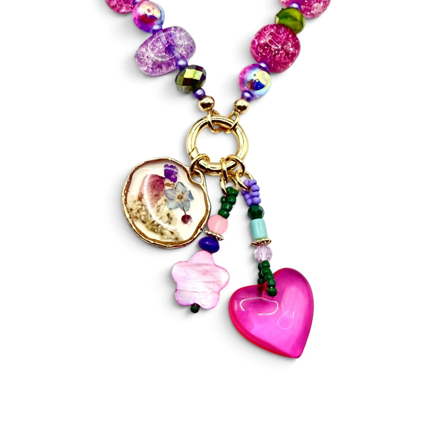 Fuchsia Jardin Cluster Charm Necklace_1.jpeg