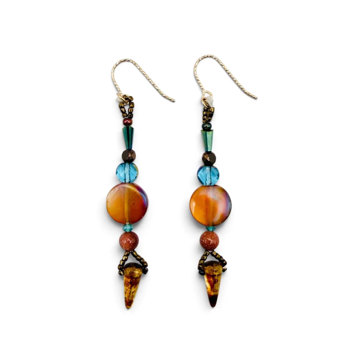 Amber Circle Dagger Earrings.JPG