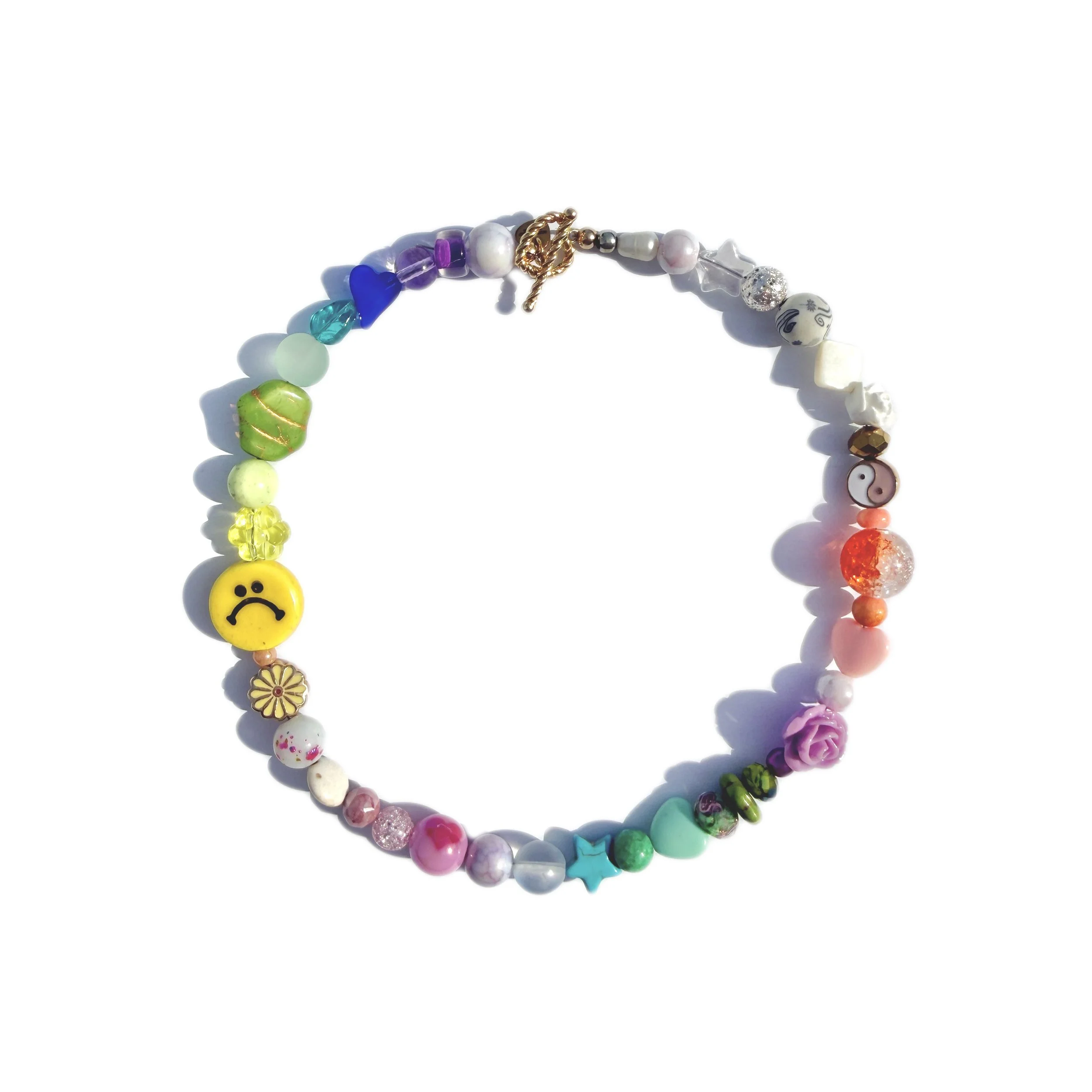 Rainbow Party Ombre Choker Necklace