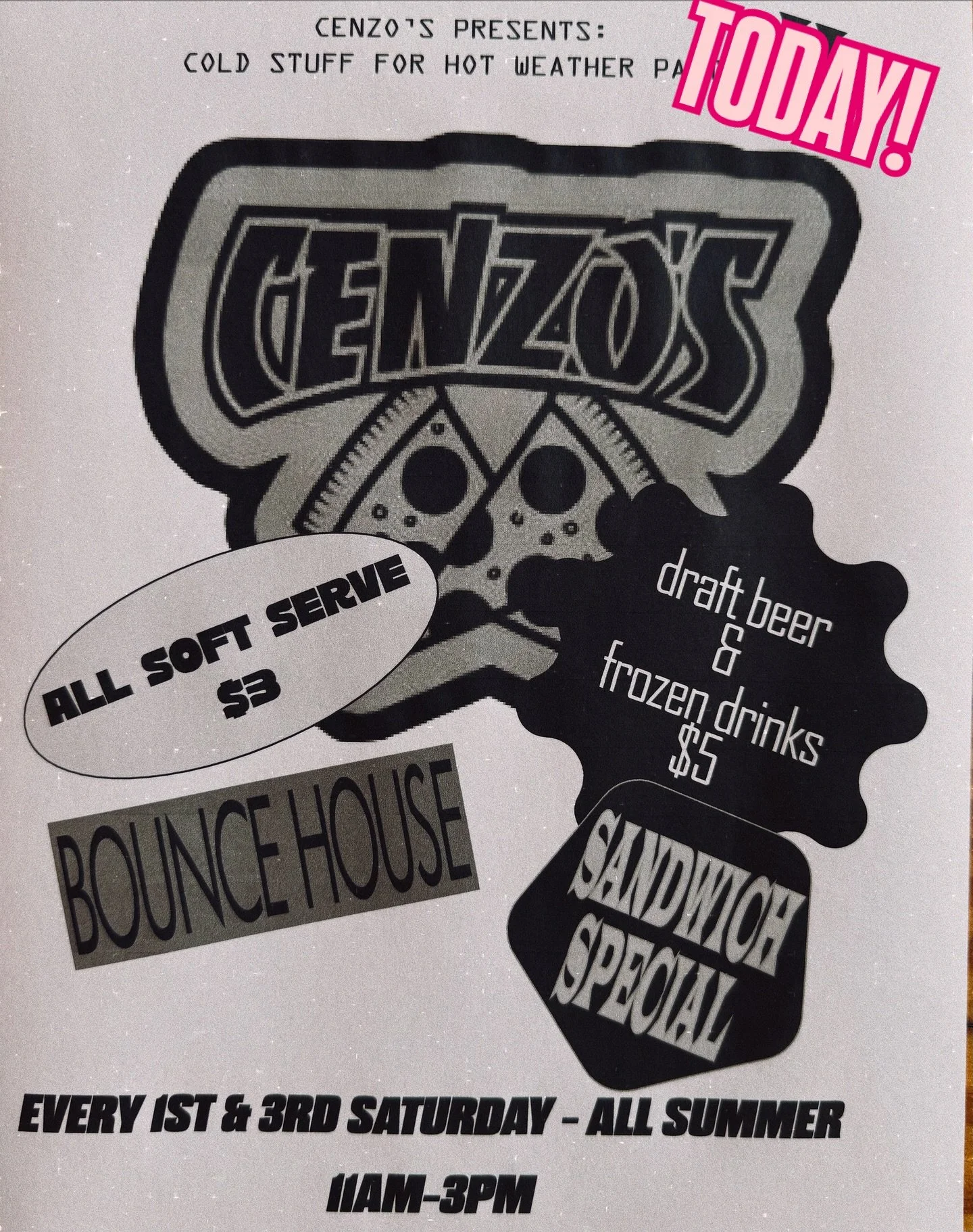 Last one of the summer!! Come hang from 11-3 today!