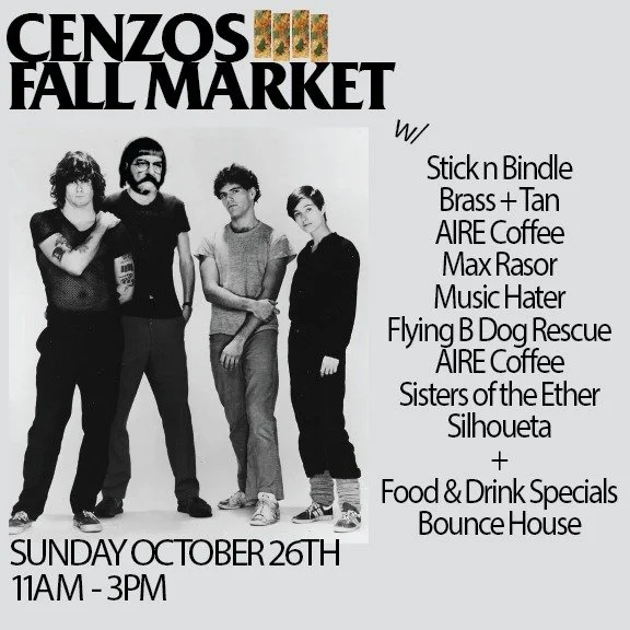 Let's do this(again)!

MARKET TIME! This Sunday from 11-3pm will we have all these amazing vendors/artists/makers/pups plus food &amp; drink specials and of course a bounce house.

@brassandtan
@stickandbindlevintage
@rasor_made 
@airecoffeecart 
@mu