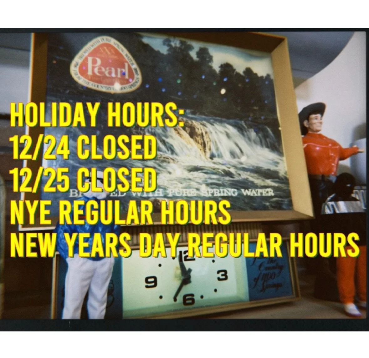 Open regulars hours today, hope to see you and have a great week!