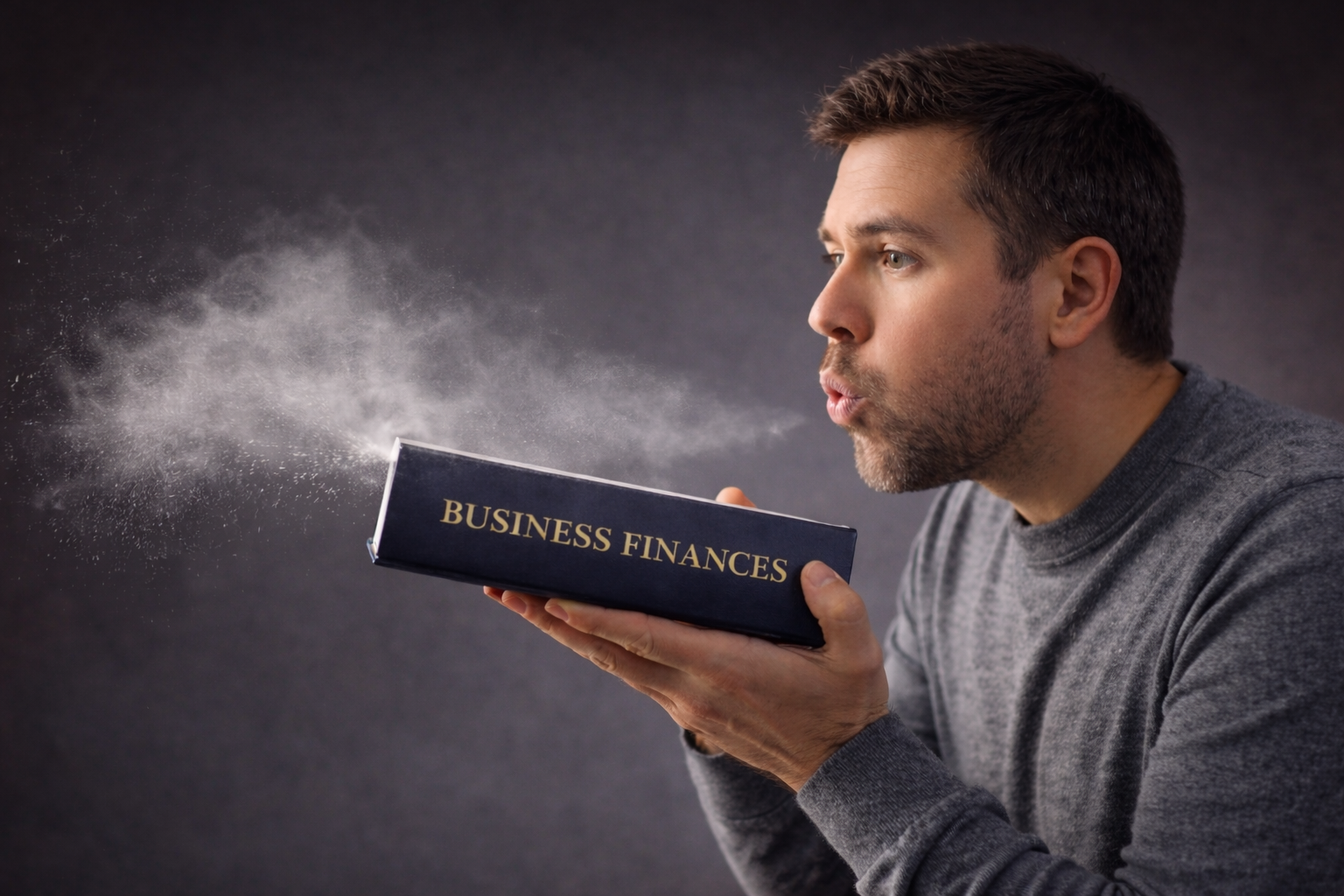 Business owner getting their business bookkeeping cleaned up