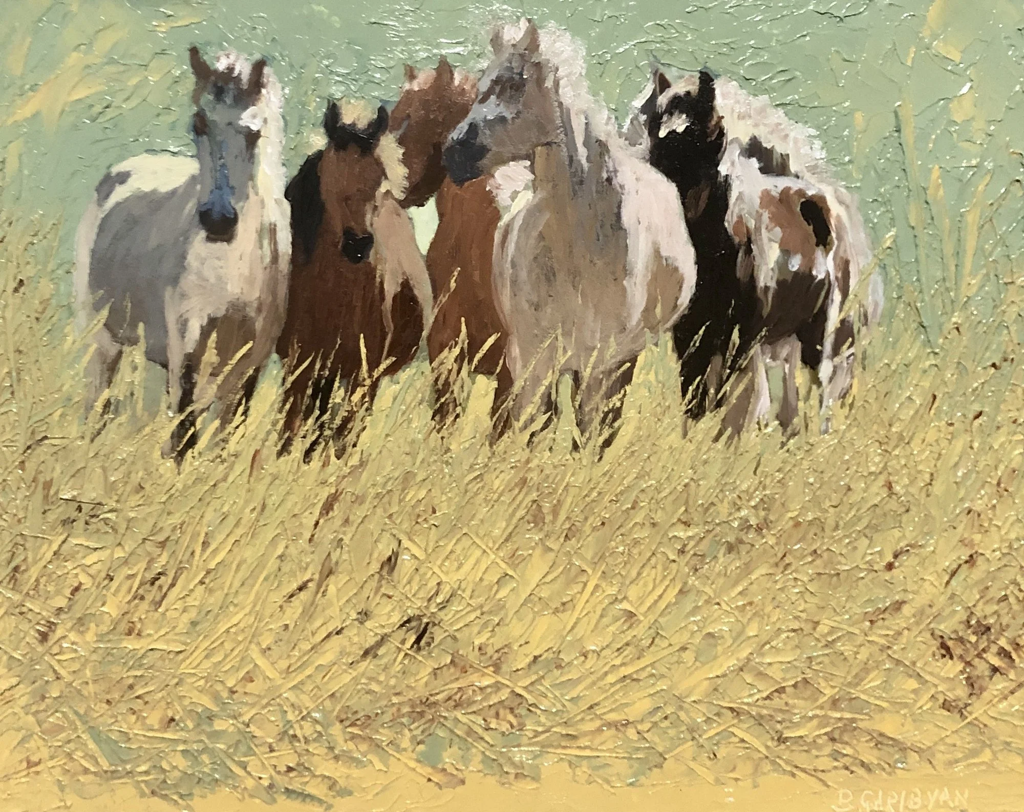 "Mustangs"
12x9
