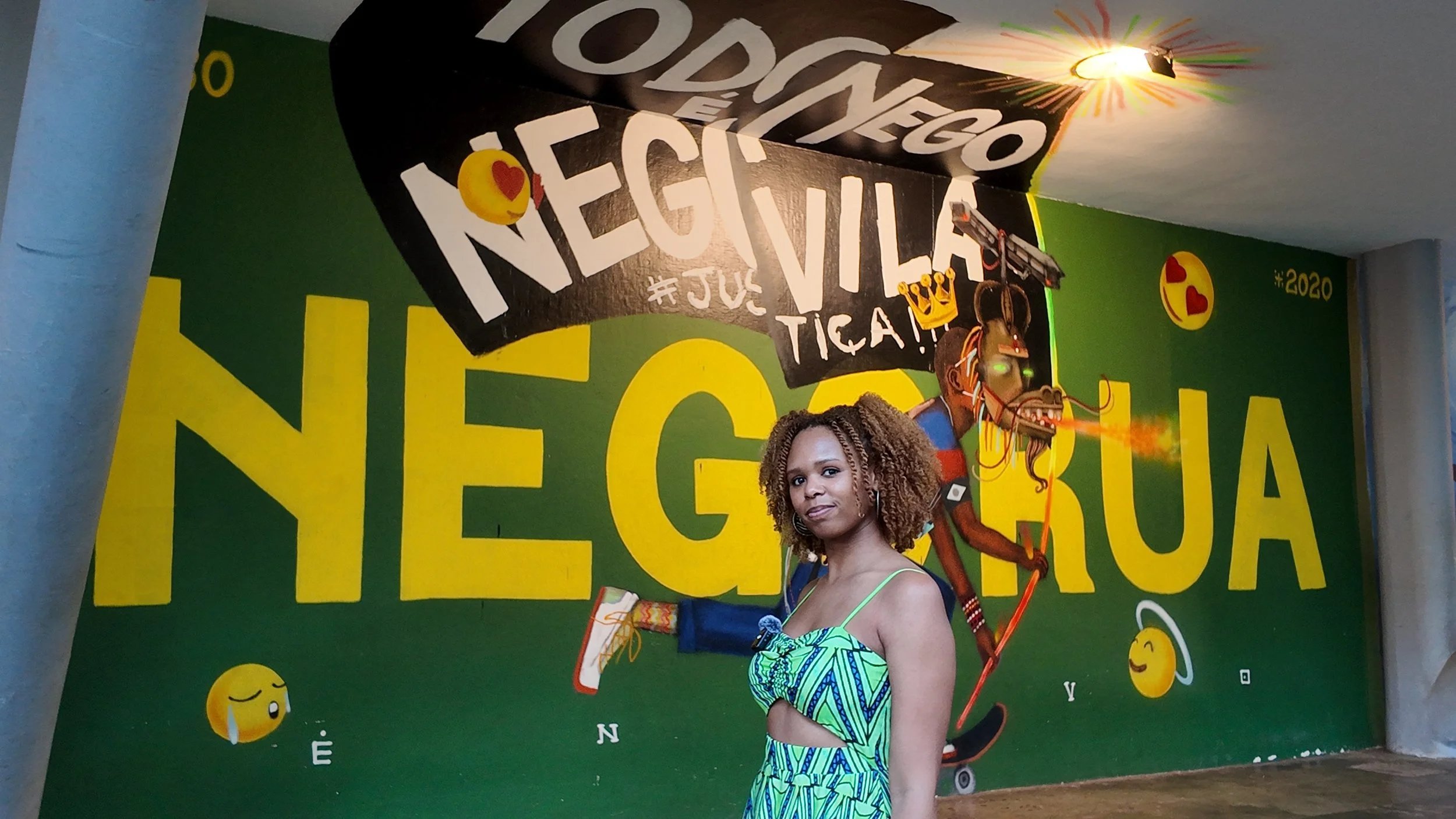 Black traveler exploring Afro-Brazilian culture in São Paulo, Brazil