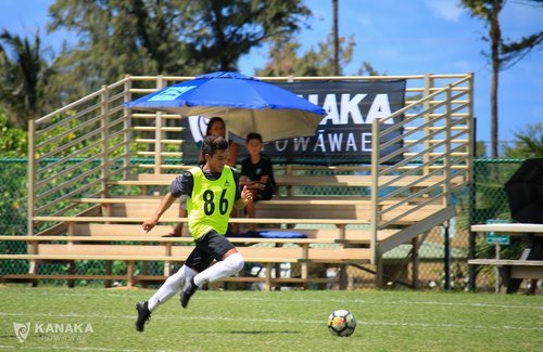  Kekoa Kiesling (Hawaiʻi Rush SC; Wailuku, Maui) at the Hawaiian Football Showcase 