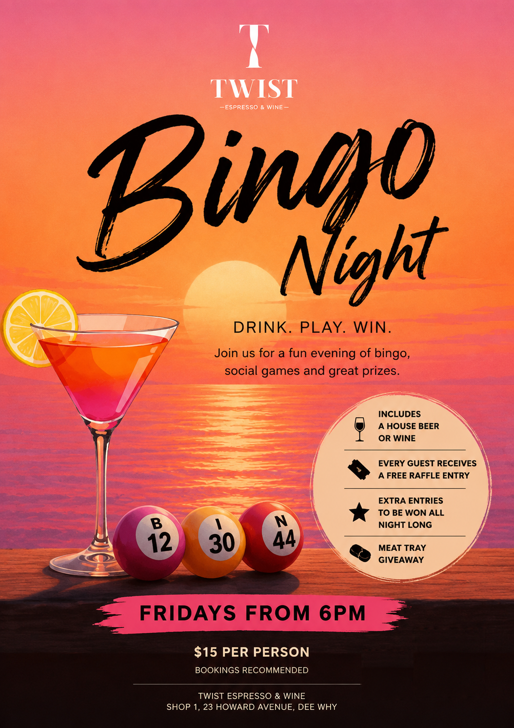 Twist Nights: Meat Raffle Bingo! Friday 22nd May