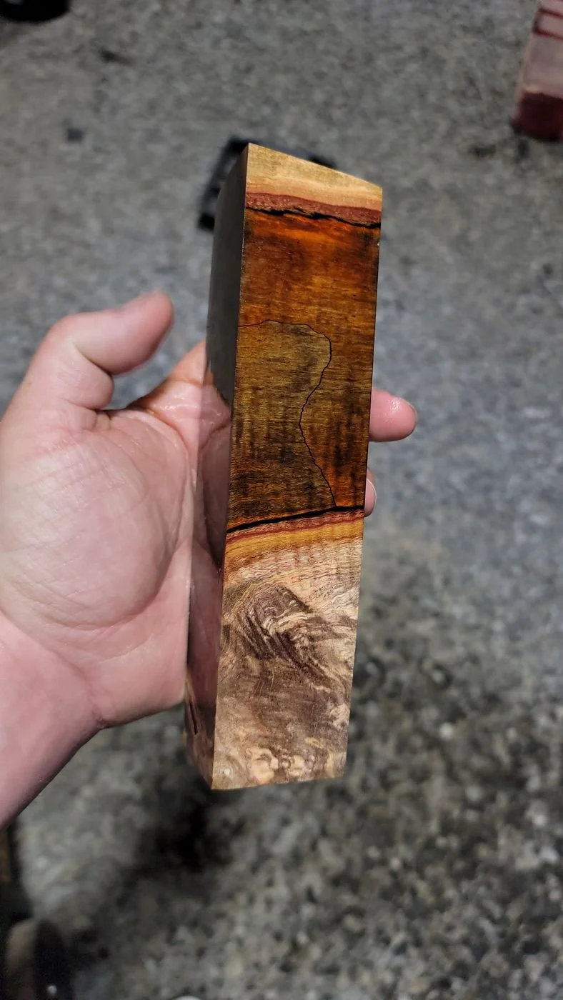 Amber burl block