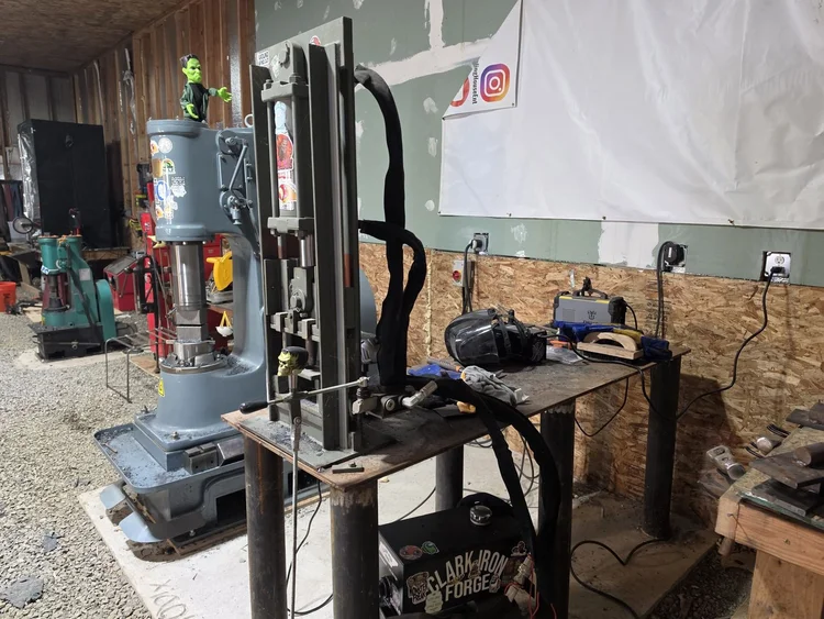 2 power hammers + the 50-ton press