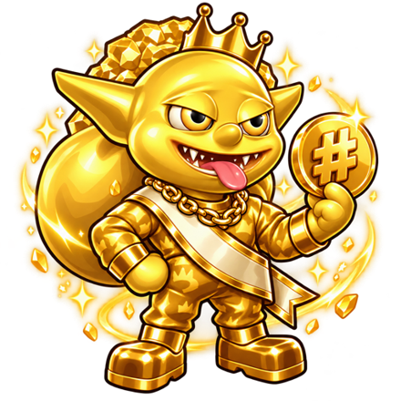 Founders' Timmy, a gold goblin pet holding a coin