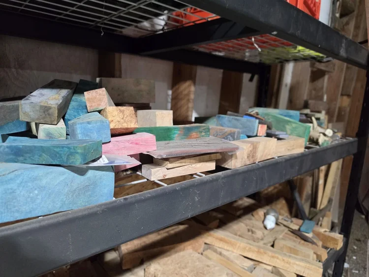 Stabilized wood stash