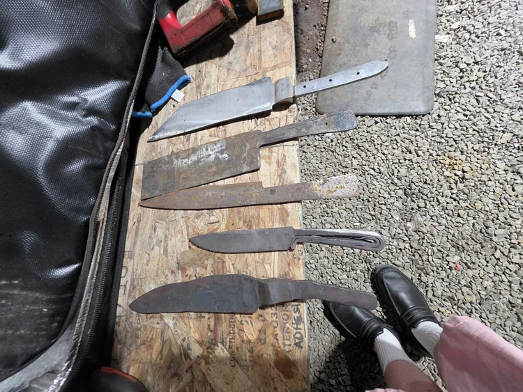 Blades in progress