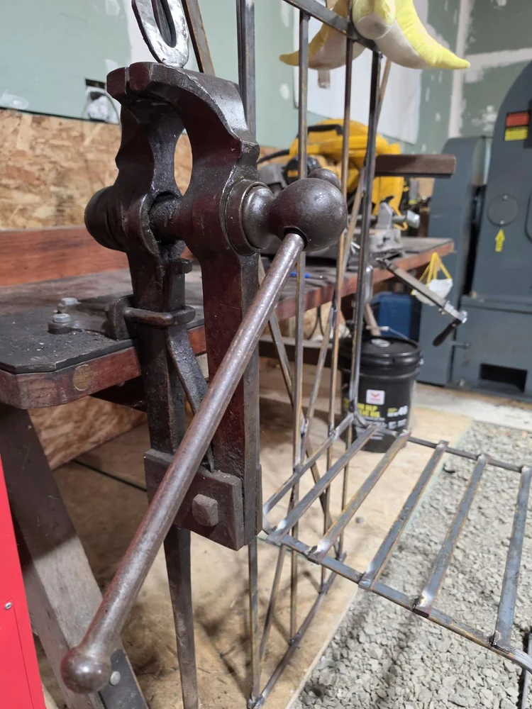 160-year-old blacksmith vise