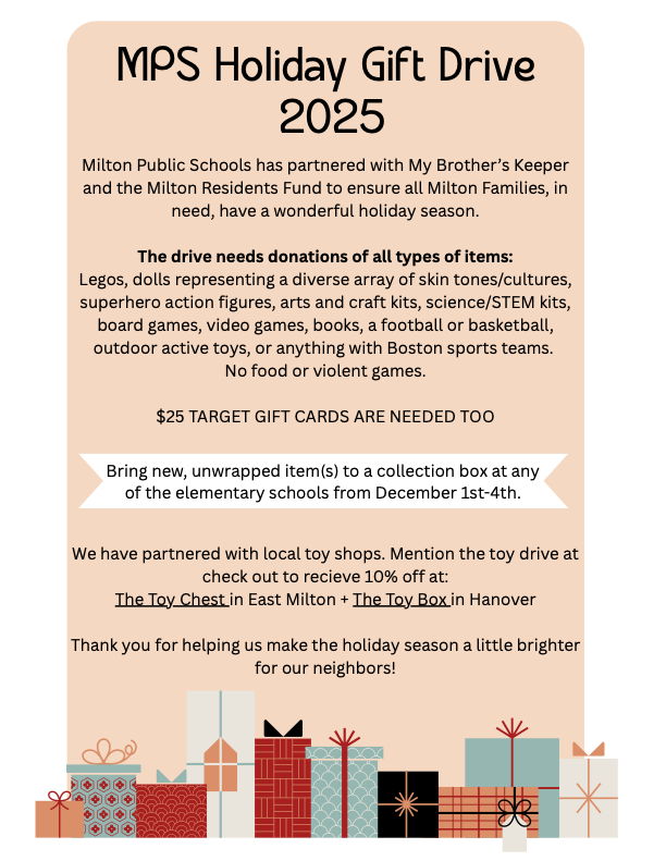 MPS Holiday Gift Drive - December 1-4th