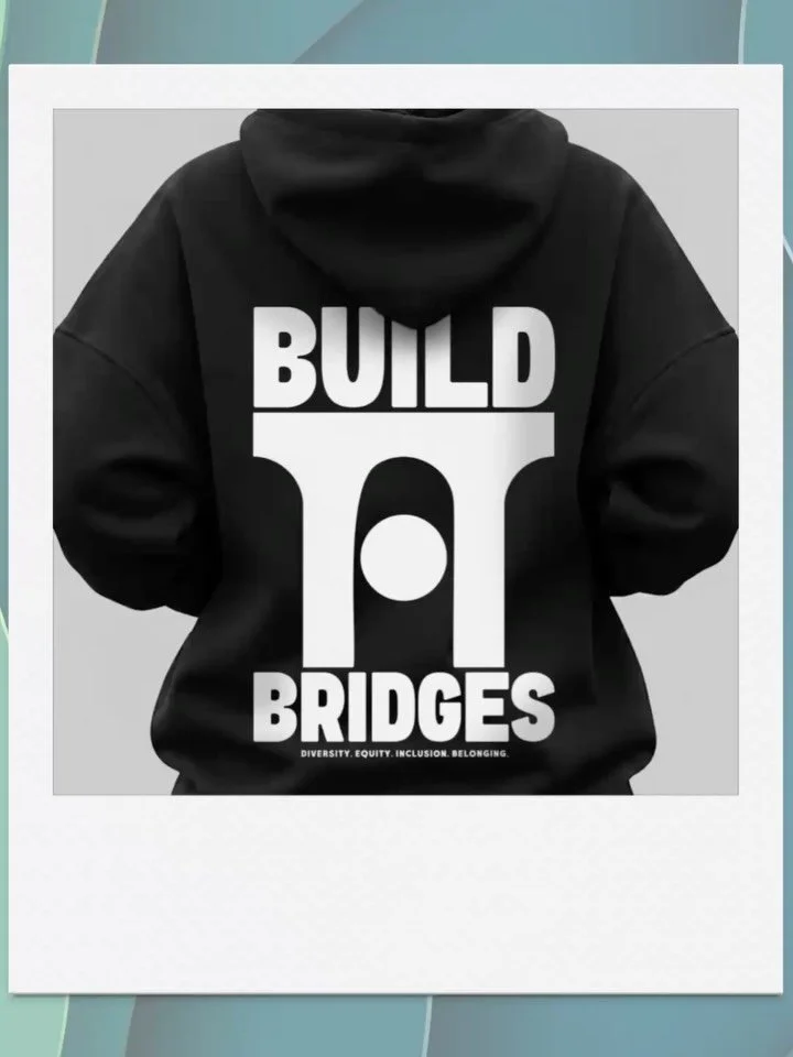 Your new favorite sweatshirt is here. Build Bridges with Diversity, Equity, Inclusion and Belonging &mdash; for Glover kids and their grownups.