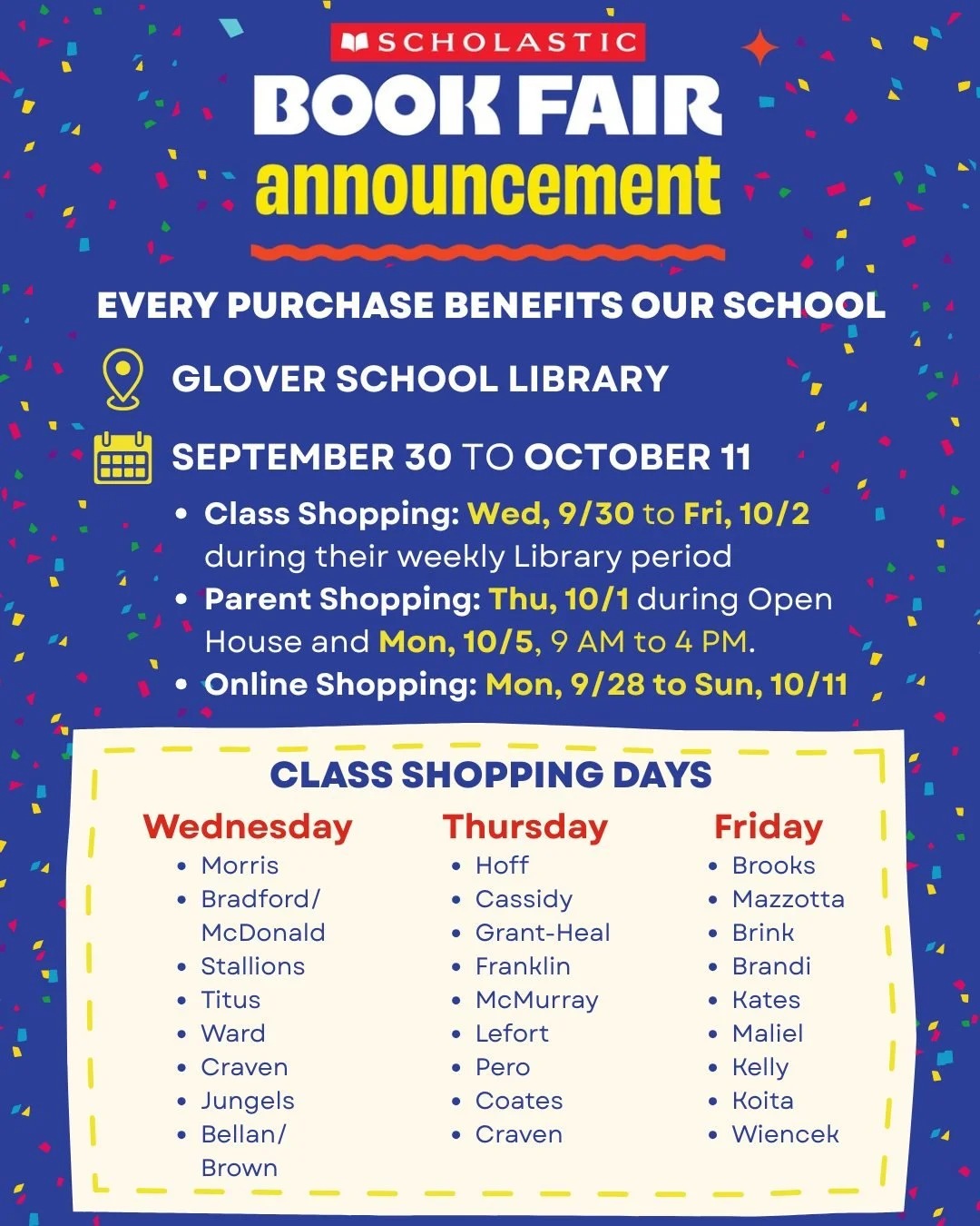 It's Book Fair time &mdash; and a rainy day is the perfect time to prepare.  Have your Glover kid make their wishlist, while you set up their eWallet. Then you can talk about their budget and get ready to read!