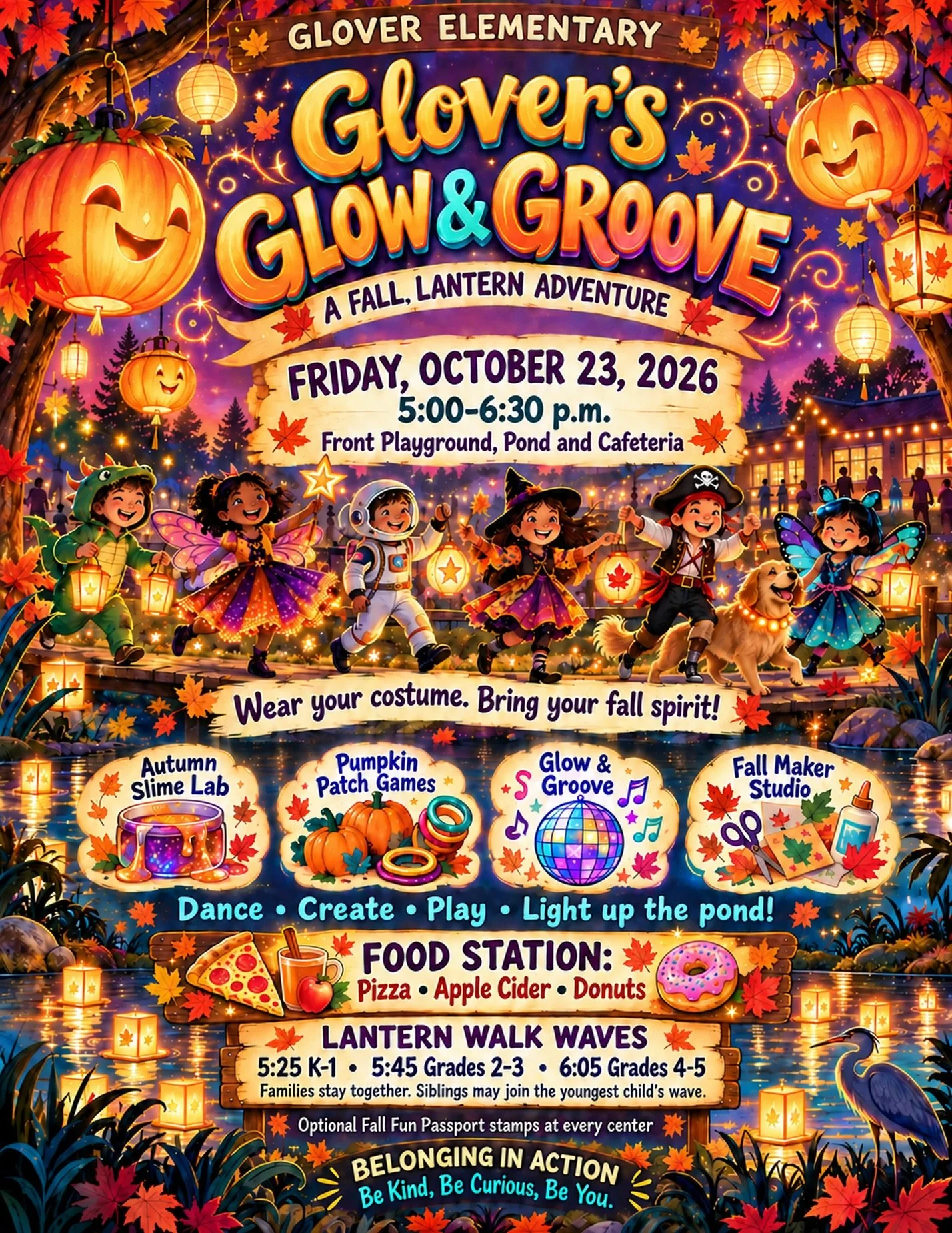 Your Friday plans! Get ready to glow &amp; groove at Glover&rsquo;s lantern night!