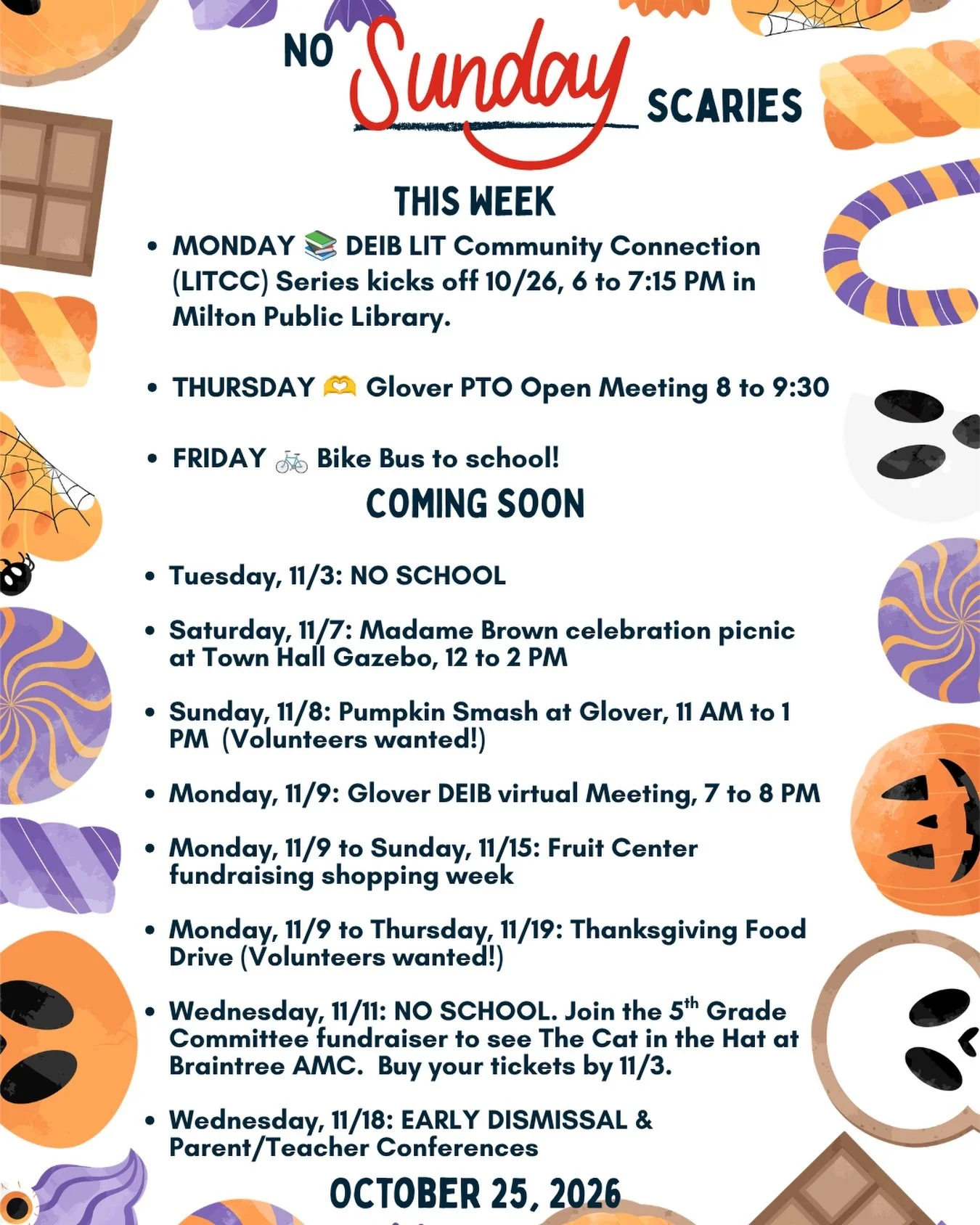 October wraps up this week with more fun! Personally, I&rsquo;m looking forward to hearing my kid&rsquo;s daily recaps of School House Clue.