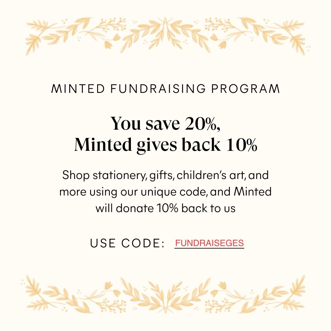 Okay, we know it&rsquo;s a little early but just a reminder that you can order your holiday cards, invitations, or stationery through Minted.com and enjoy 20% off your purchase &mdash; while Glover PTO earns 10% back!  Just use the promo code FUNDRAI