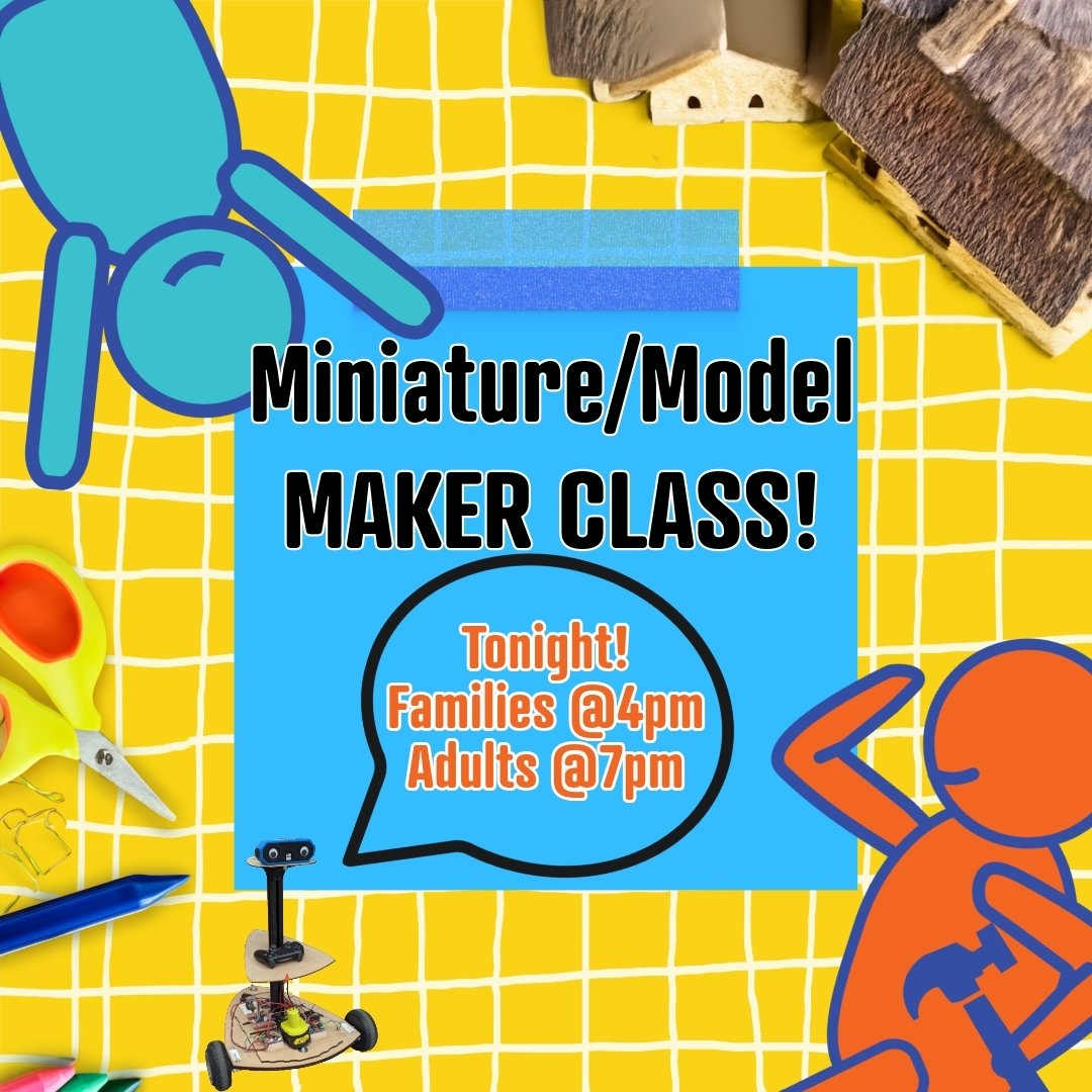 Create your own miniature worlds in our Model Making and Miniature Diorama Class 🌍✂️🖌️

Ready for a creative adventure? Let your imagination run wild! Our library of tools and materials is at your disposal to craft your own miniature dioramas from 