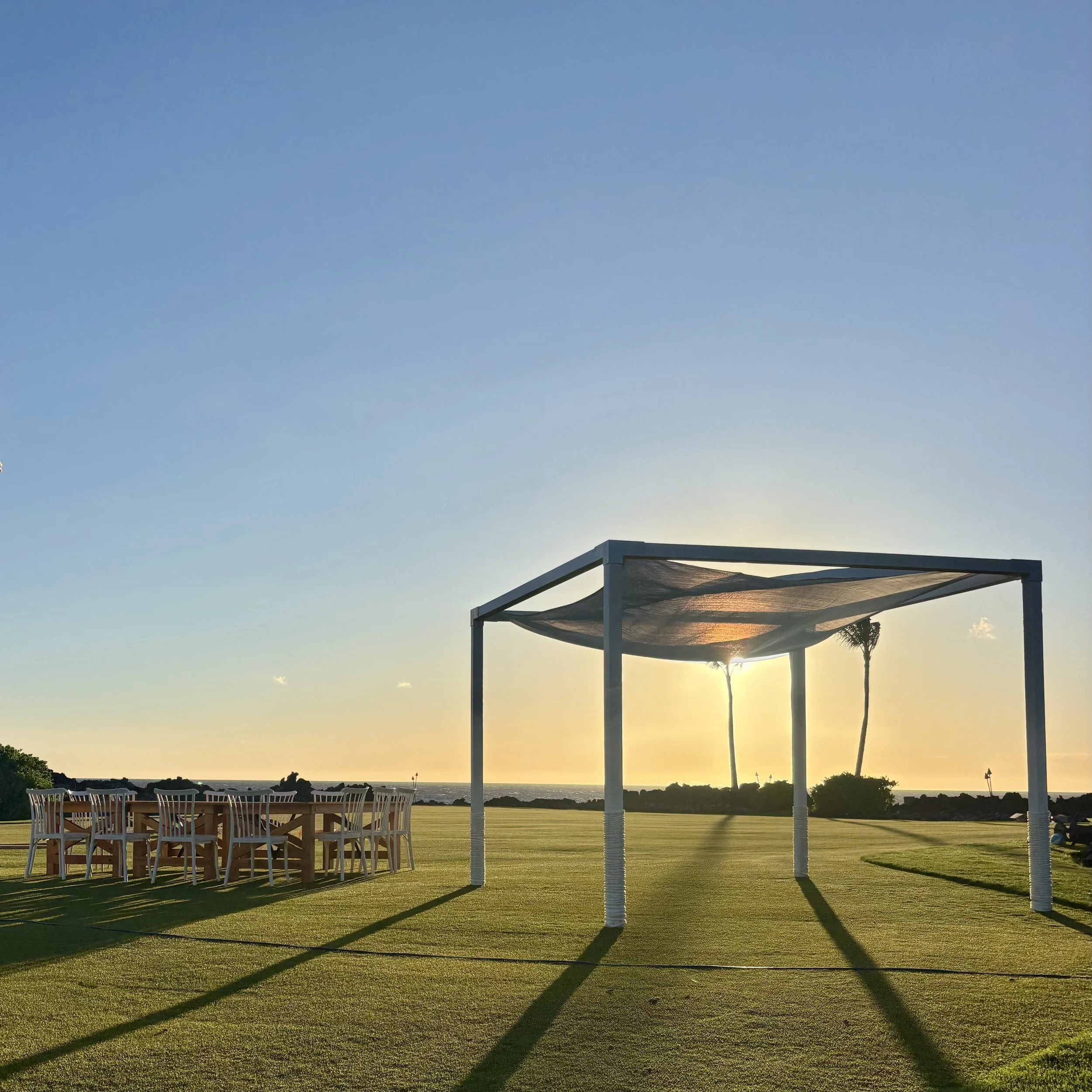 CUSTOM FOUR POST PERGOLA STRUCTURE