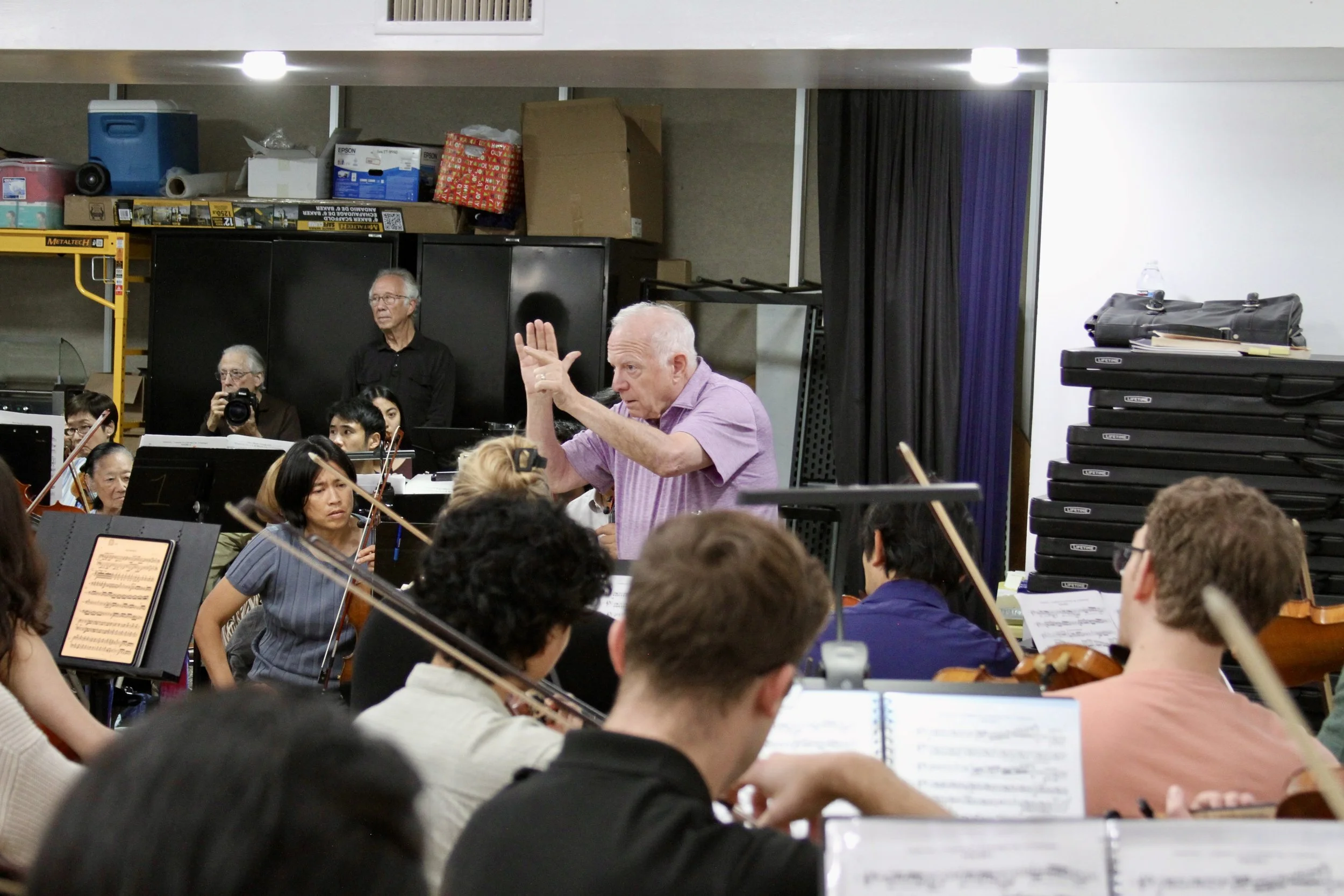 Leonard Slatkin guest conducts ONLA rehearsal (10/2025)