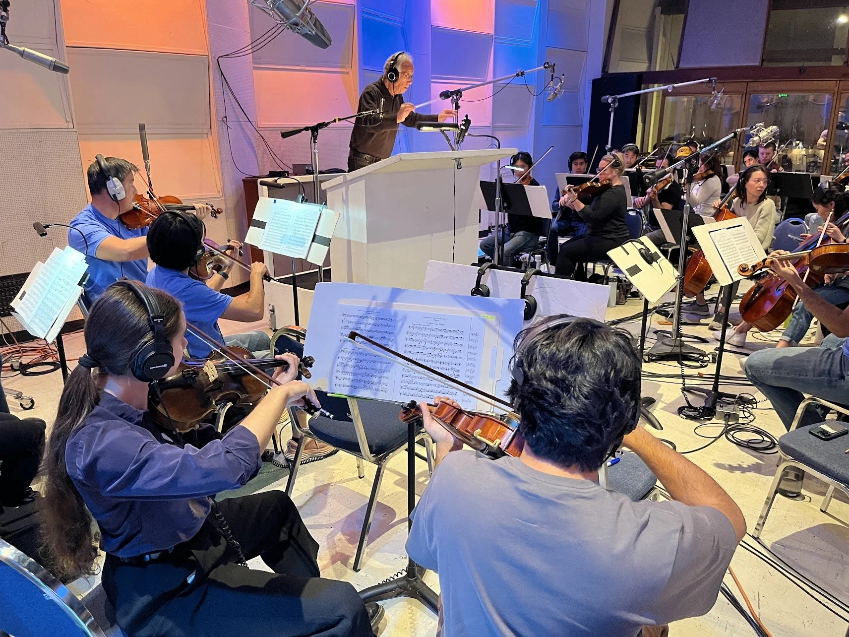 ONLA records music at EastWest Studios in Hollywood (11/2024)