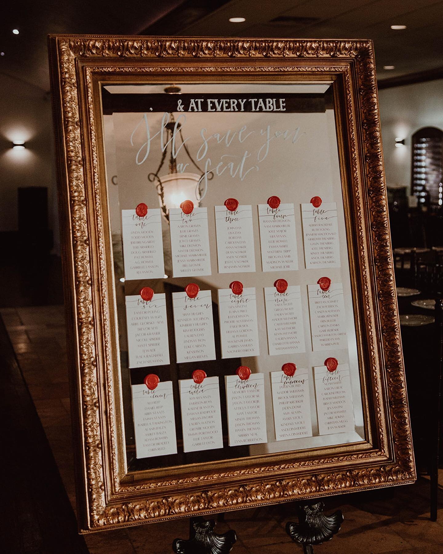 Seating Chart for Emily and William! I made this for a December of 2022 wedding and the pop of red was perfect for the holiday season. 

📷: @emilymholbrook 
⛪️: @rosebriarplace 

#wedding #weddingphotography #2022wedding #2022weddings #weddingsign #