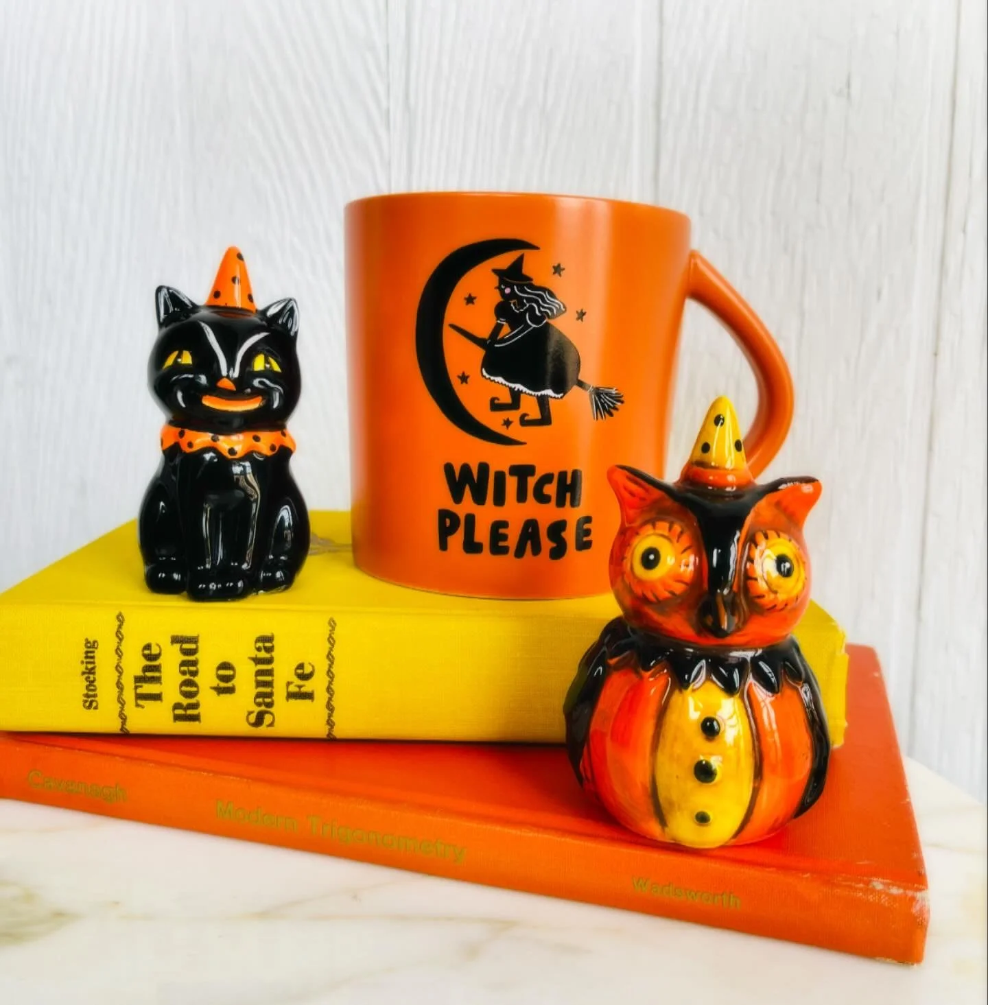 πHalloween Week π
•
•
•
#halloween2024 #vintagehalloween #halloweendecor #johannaparker #halloweensaltandpepper #blackcat #halloweenowl #vintagebooks #halloweenmug #witchmug #vintagestyle #retrostyle #mugmonday #thrifted