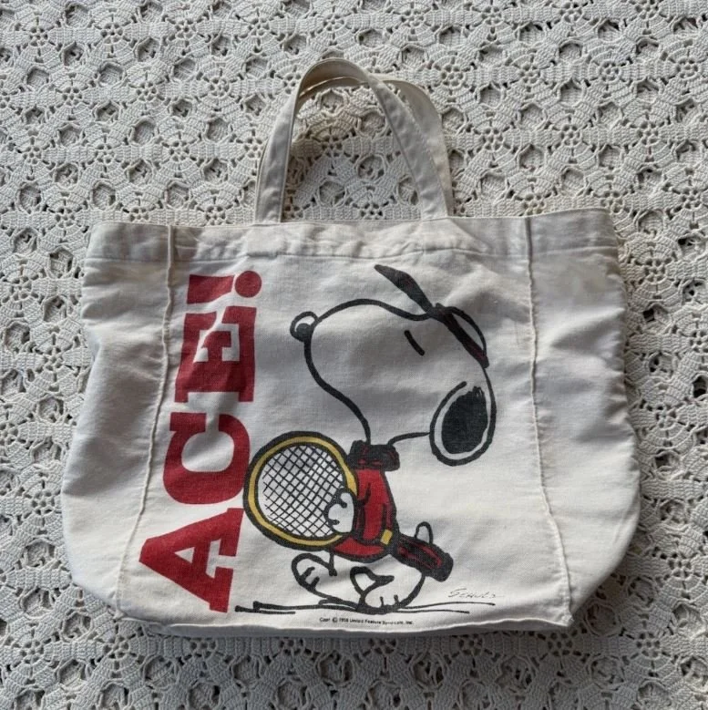 Snoopy Tennis Canvas Tote bag