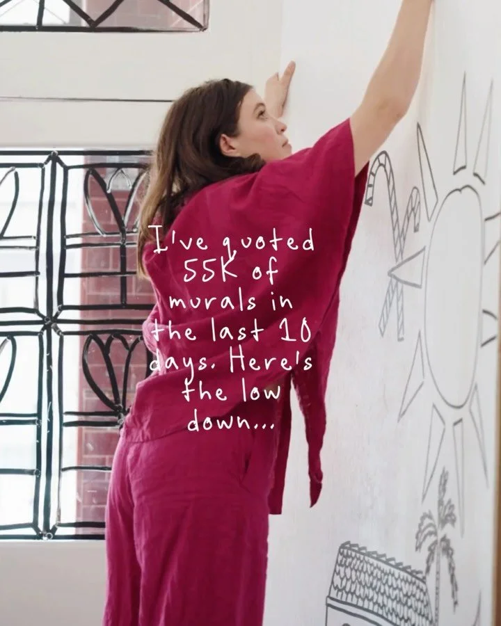 Dreamed about adding muralist to your bag of tricks? It&rsquo;s honestly SO GOOD. Not just got creativity and the soul but also as a method of brand building. ⁣
⁣
Don&rsquo;t worry if you can&rsquo;t paint, there are gals that&rsquo;ll do that for yo