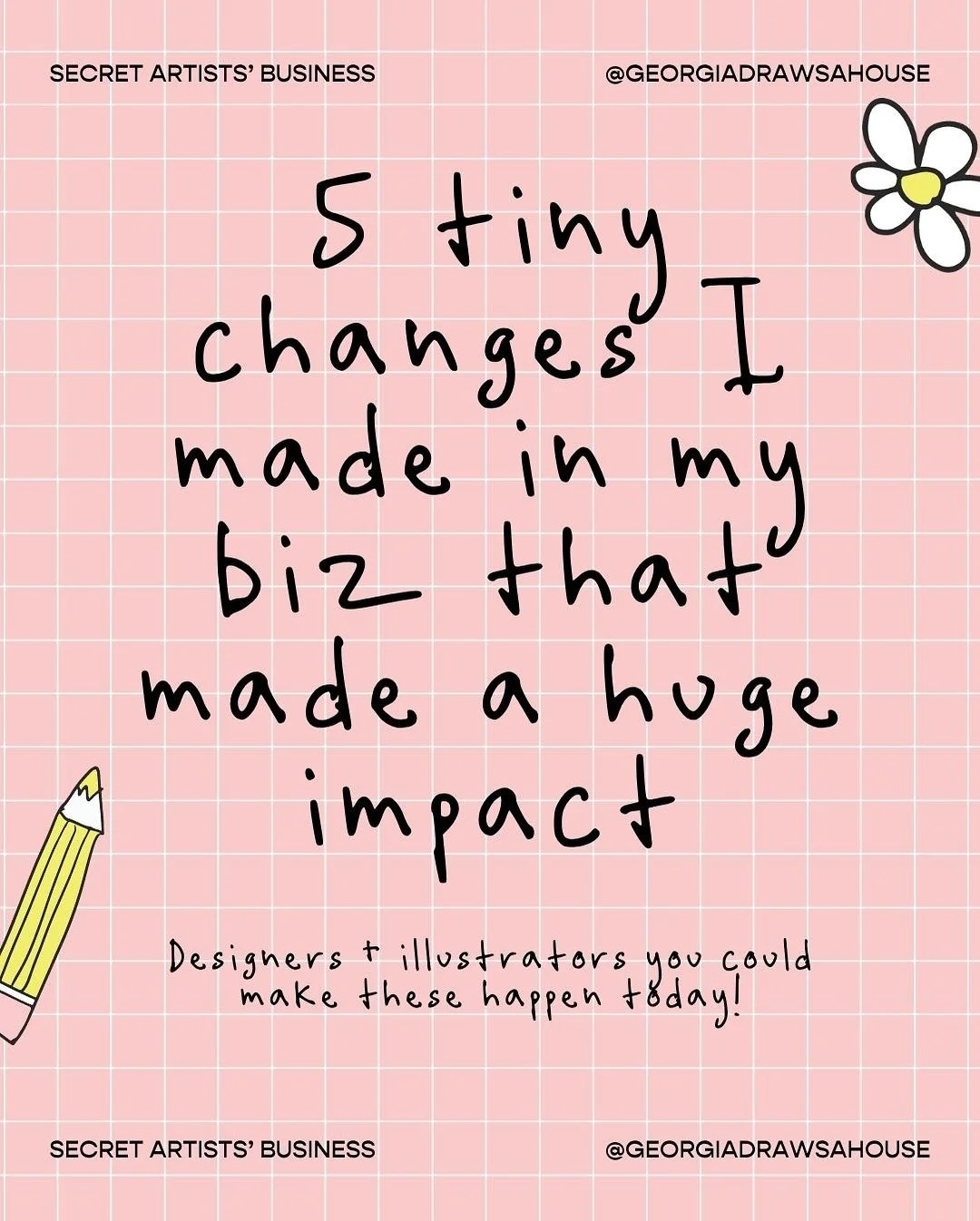 Excuse me: designers, illustrators, artists and creatives. Yes: you. ⁣
⁣
The ones that are already full time in their biz and are constantly thinking THE NEXT BIG THING YOU CAN DO.⁣
⁣
PLEASE FOR THE LOVE OF GOD listen to this. Even a little thing can