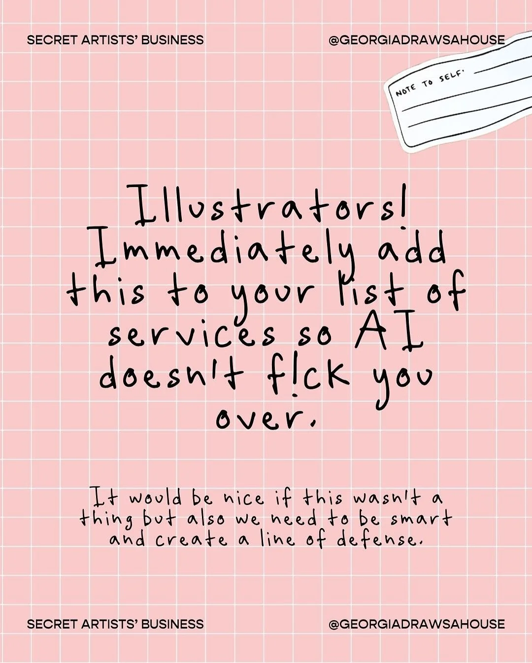 Illustrators we must raise our sword-pens in defence of our craft! Laws can try &lsquo;protect&rsquo; us from AI but nothing will truly stop it. So, here&rsquo;s what you&rsquo;re going to do:⁣
⁣
❤️ Don&rsquo;t resist it, use ai to benefit you and yo