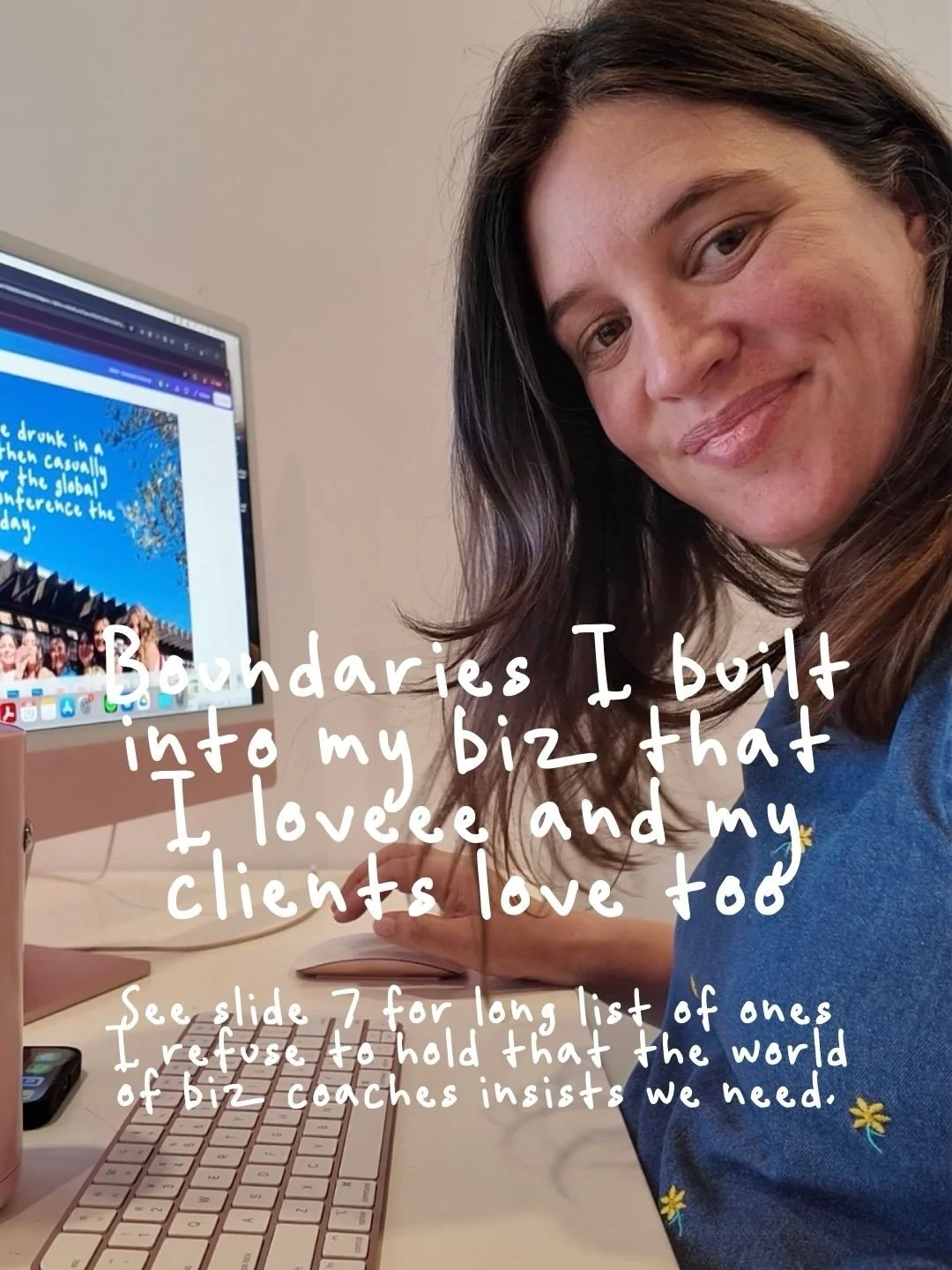 Boundaries, I LOVE them. 💖 They don&rsquo;t just keep you sane, they keep your clients happy, too! ⁣
⁣
When everyone&rsquo;s on the same page from the start, projects run smoother, expectations are clear, and any drama basically disappears.⁣
⁣
And i