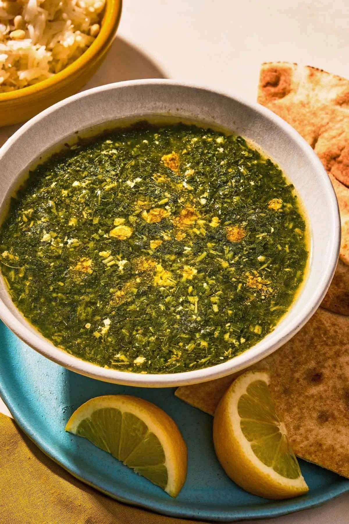Cooking Workshop - Learn to Make Palestinian Molokhia and Yellow Rice (Chicken and Mallow Stew)